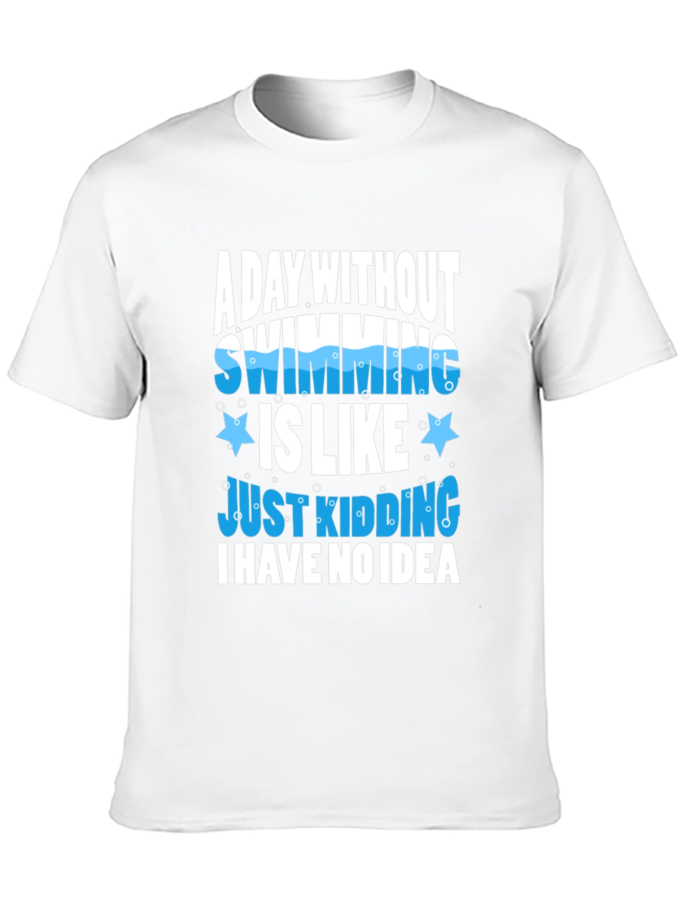 Swimming Joke Graphic Tee - Black