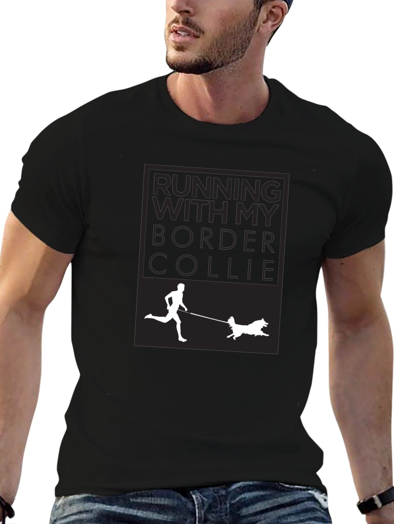 Running with My Border Collie Tee