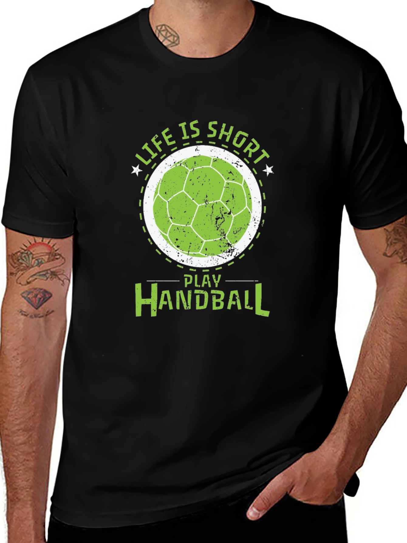 Life is Short Play Handball T-Shirt