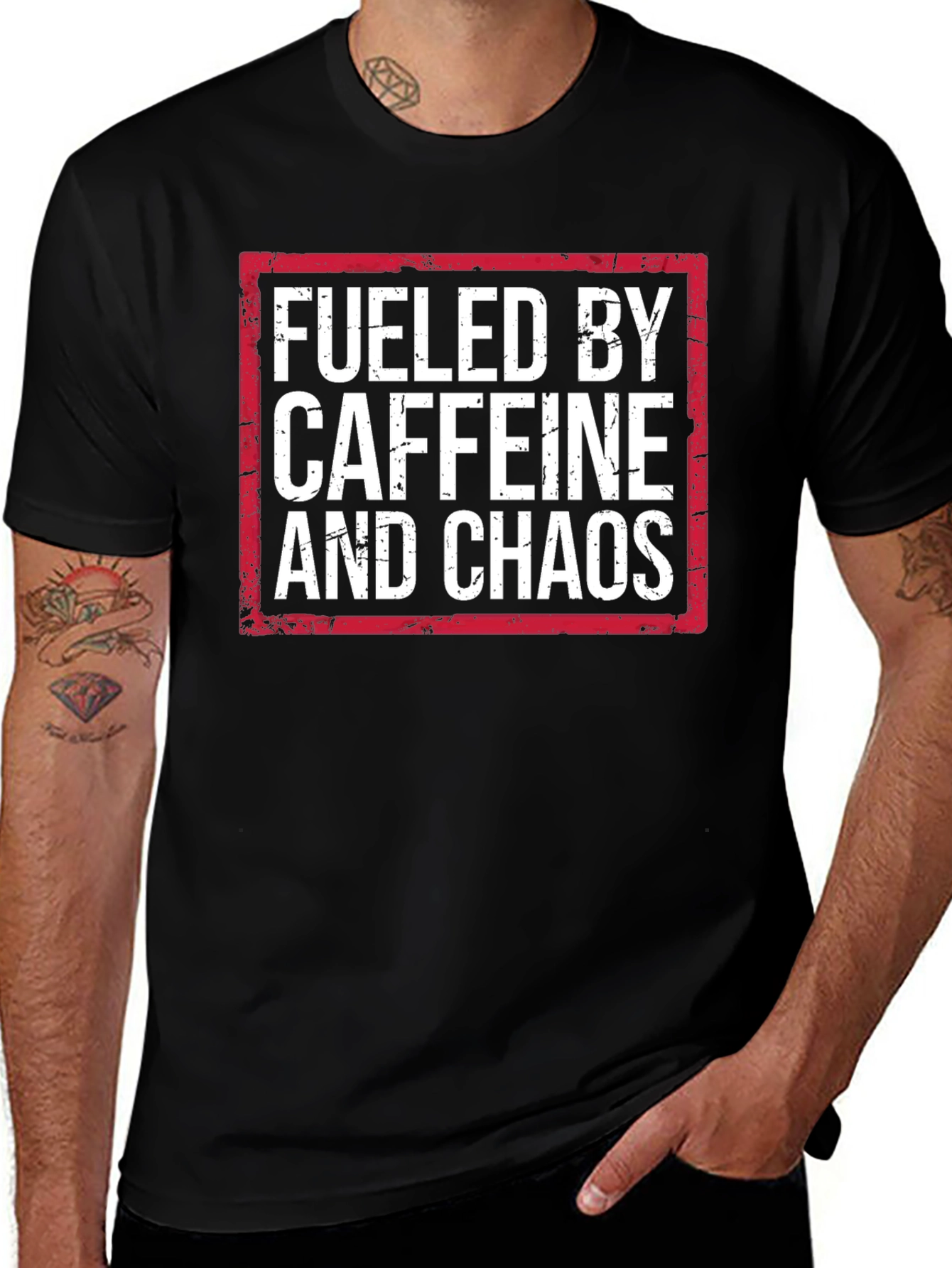 Fueled by Caffeine and Chaos Graphic Tee
