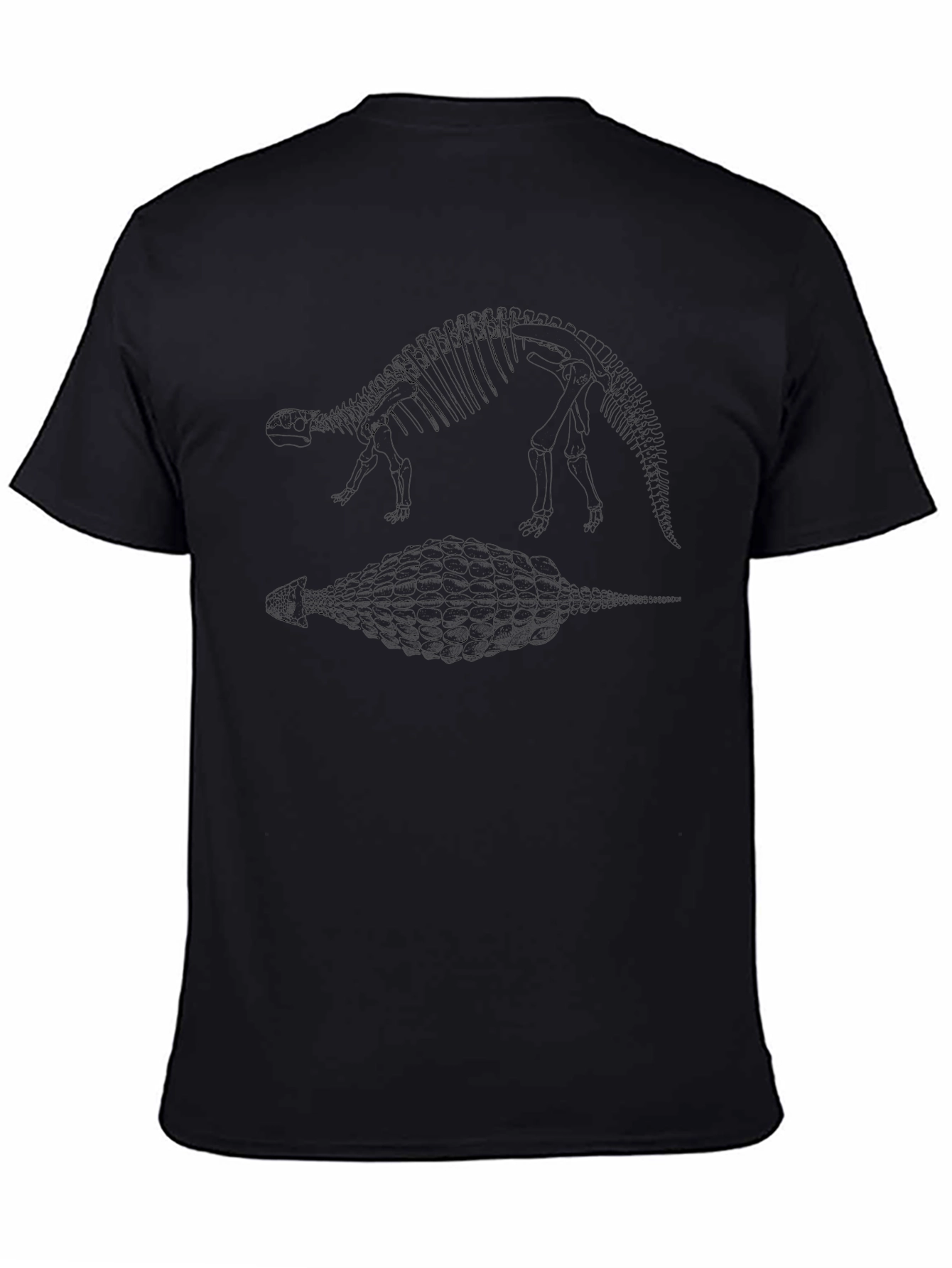 Dinosaur Skeleton Black T-Shirt