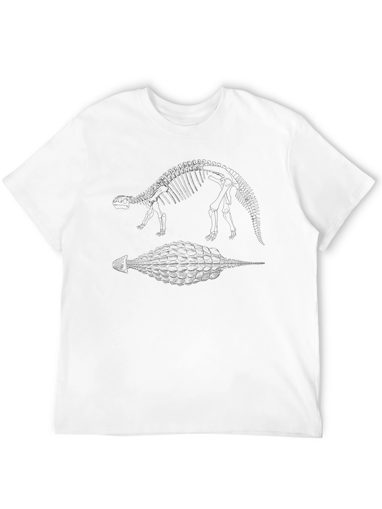 Dinosaur Skeleton Black T-Shirt