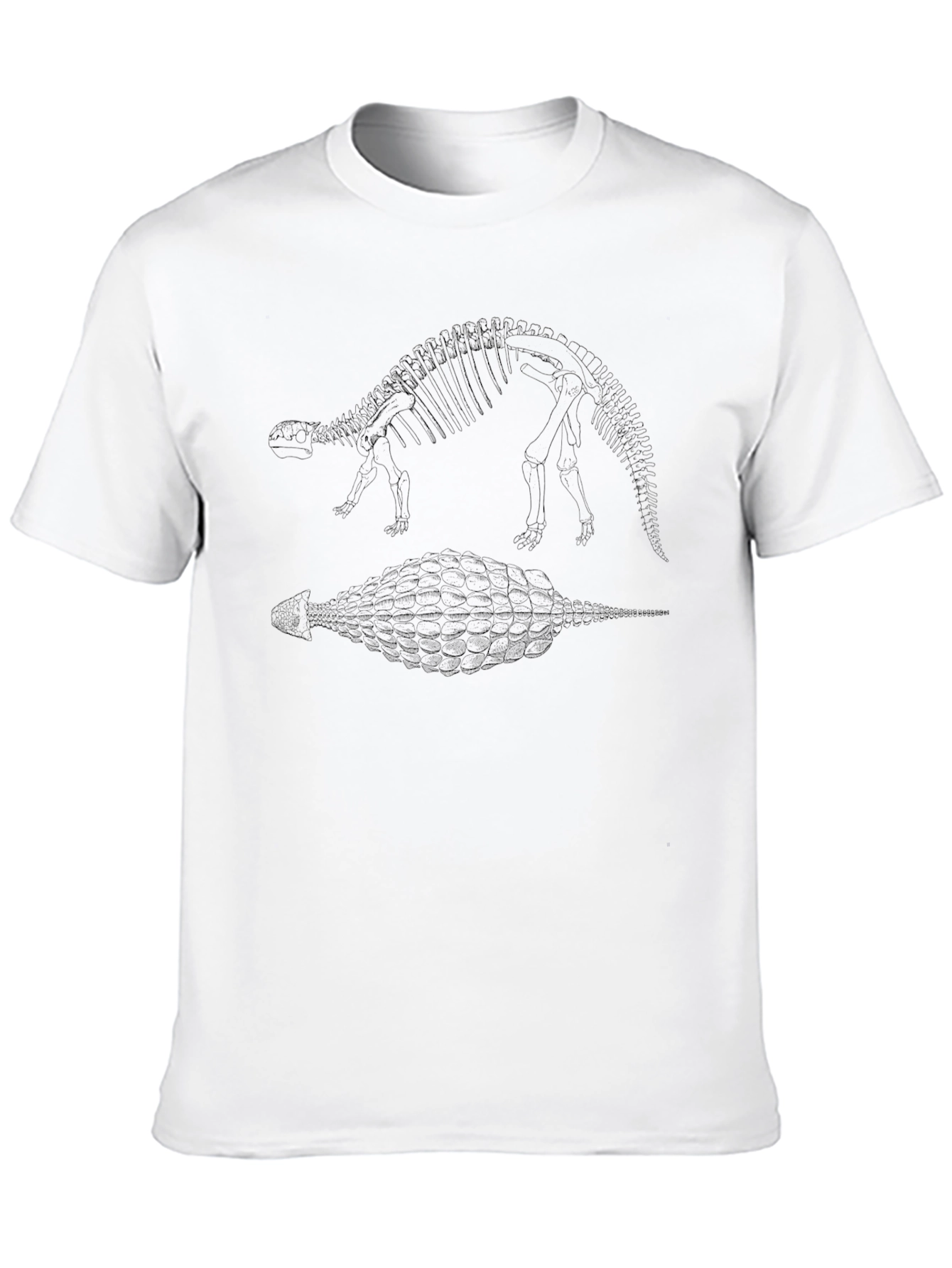 Dinosaur Skeleton Black T-Shirt