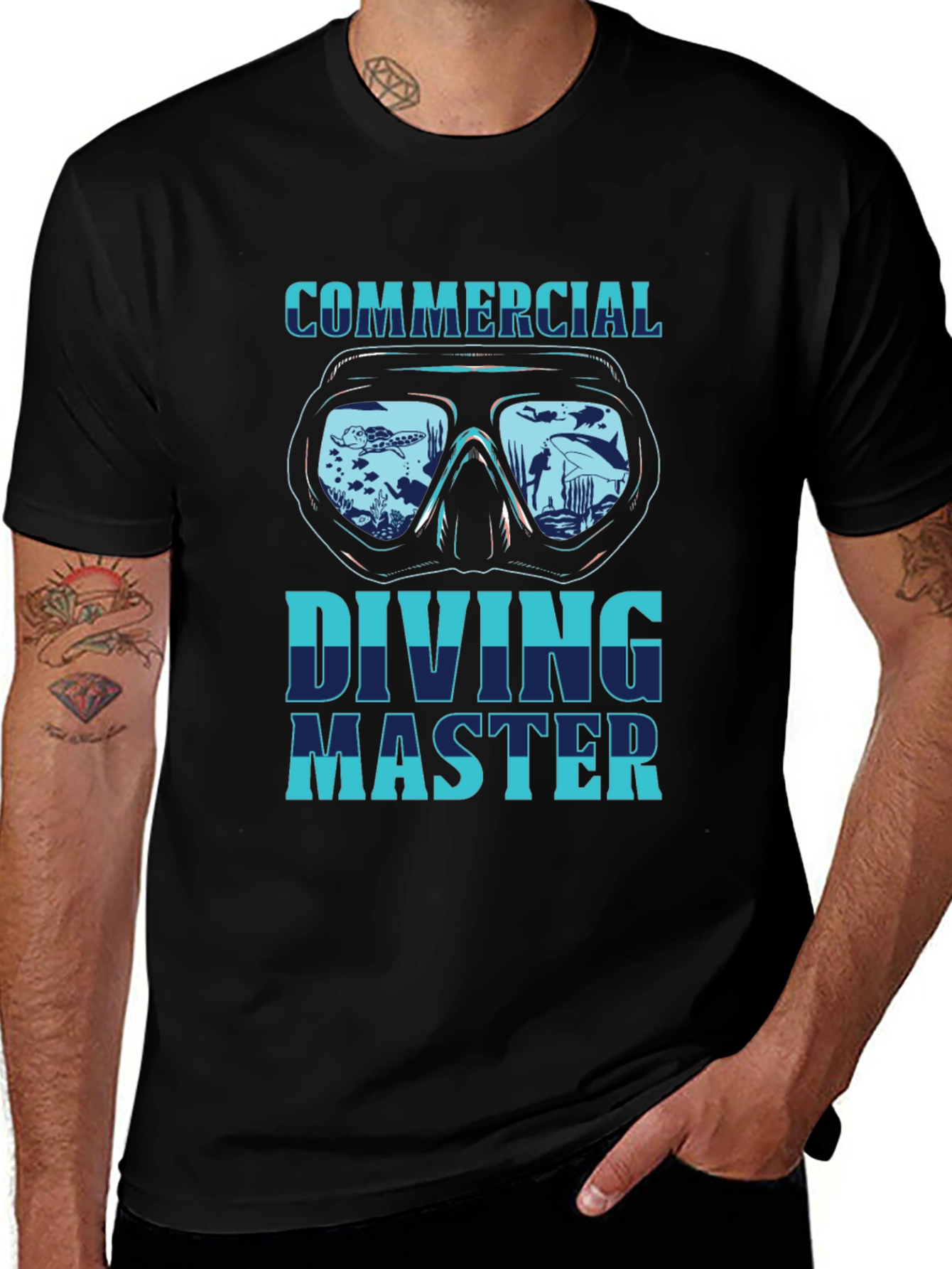 Commercial Diving Master T-Shirt - Scuba Dive