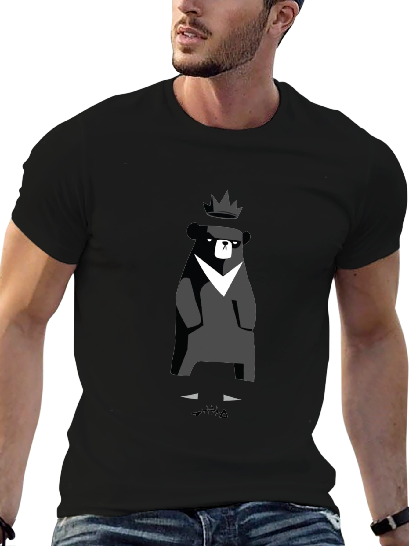 King Bear Graphic Tee - Modern Style