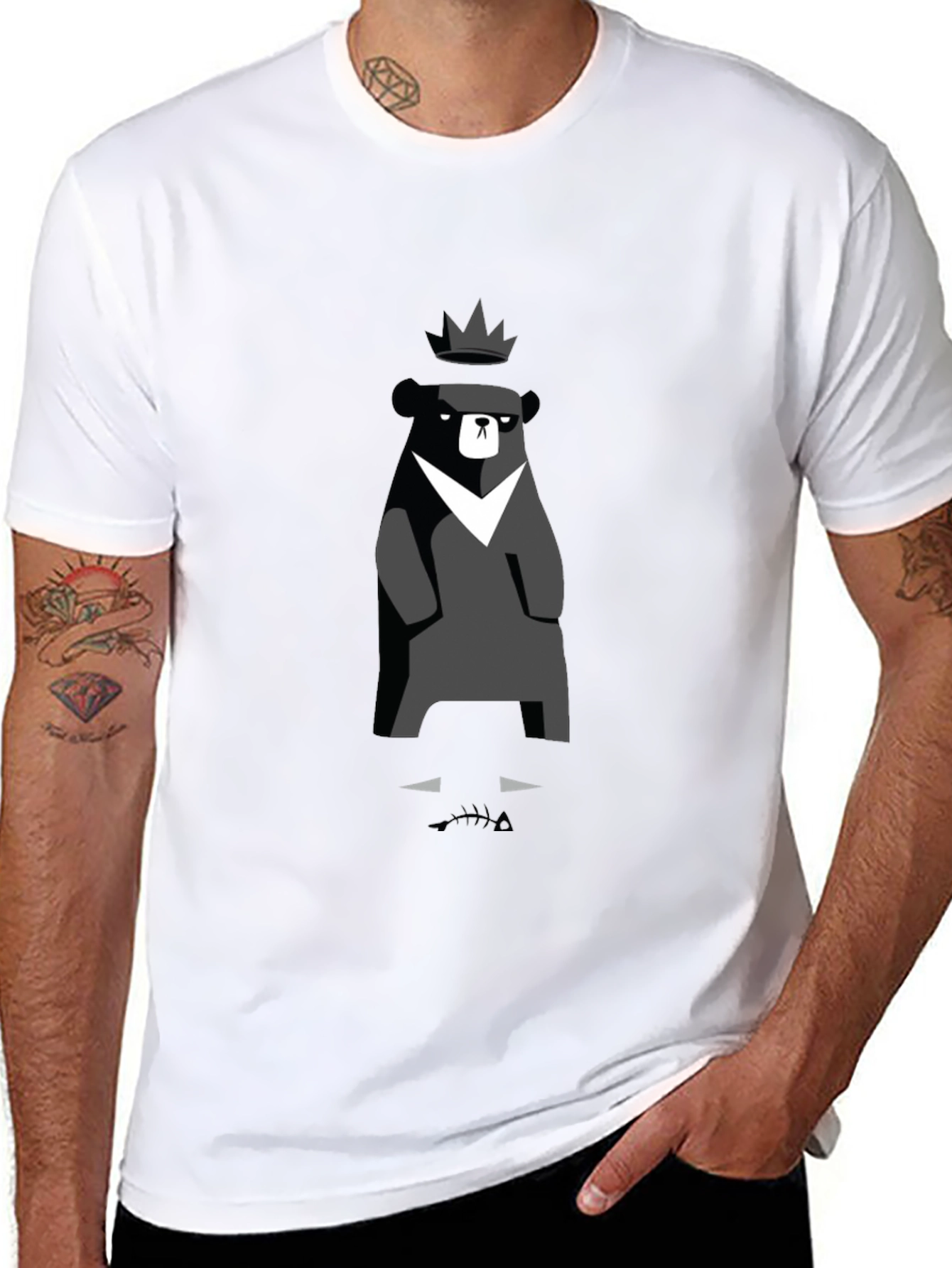 King Bear Graphic Tee - Modern Style