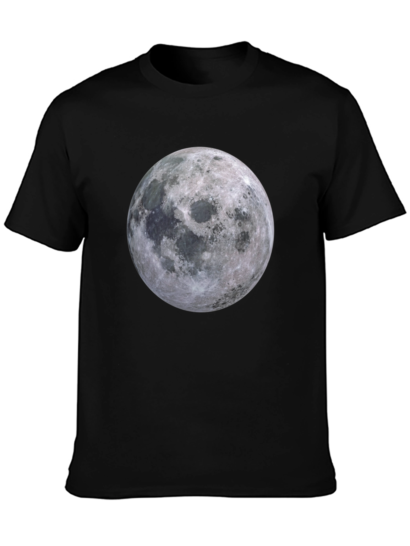 Lunar Graphic T-Shirt - Black Cotton Blend