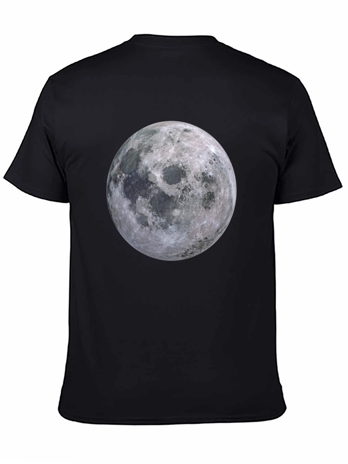 Lunar Graphic T-Shirt - Black Cotton Blend