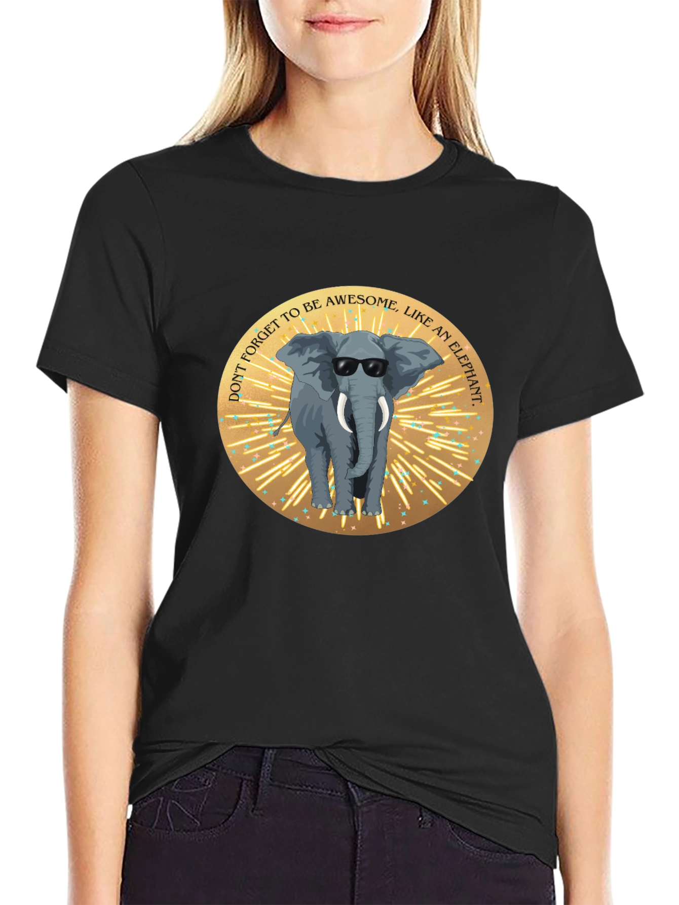 Awesome Elephant Graphic Tee