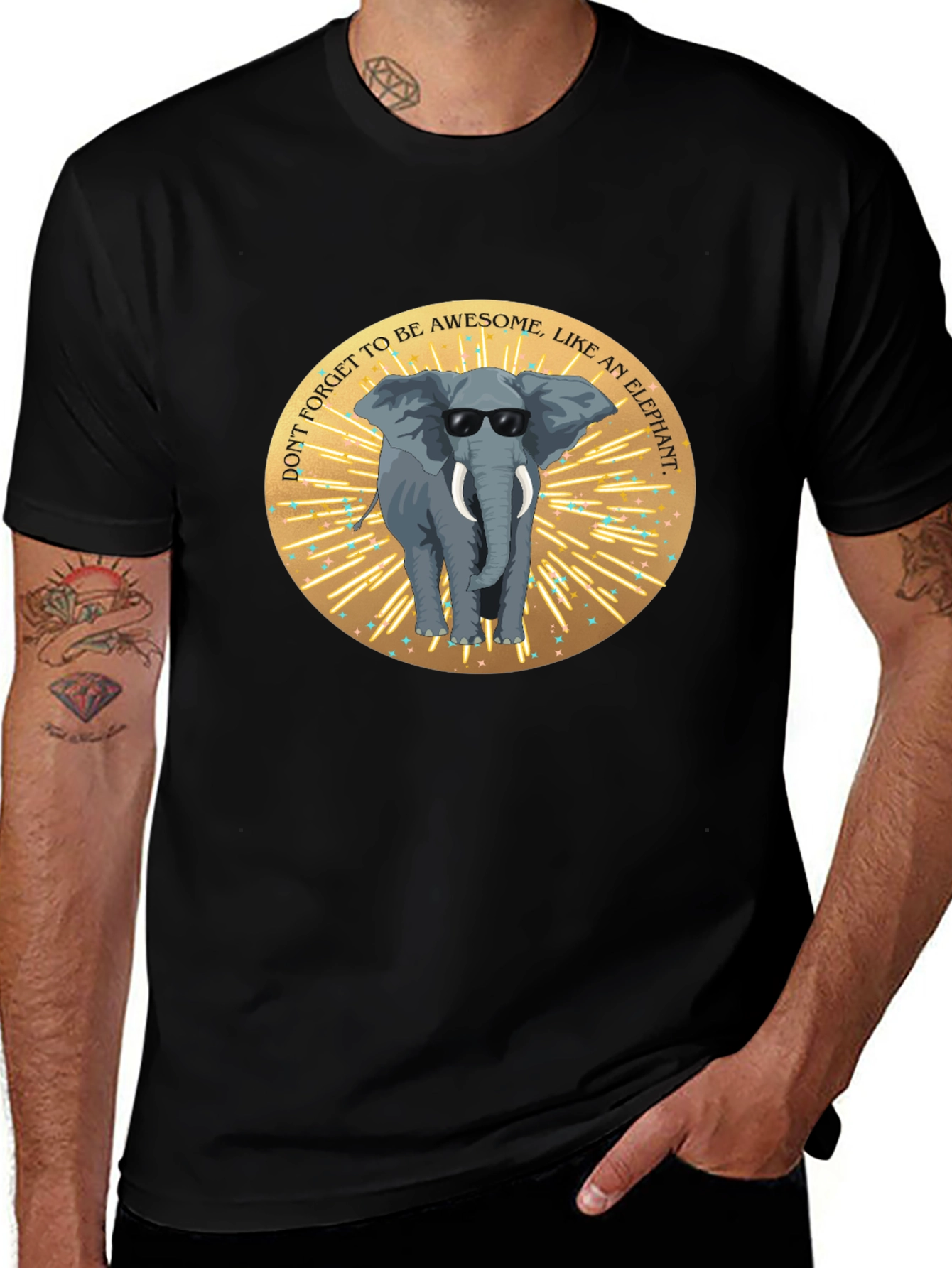 Awesome Elephant Graphic Tee