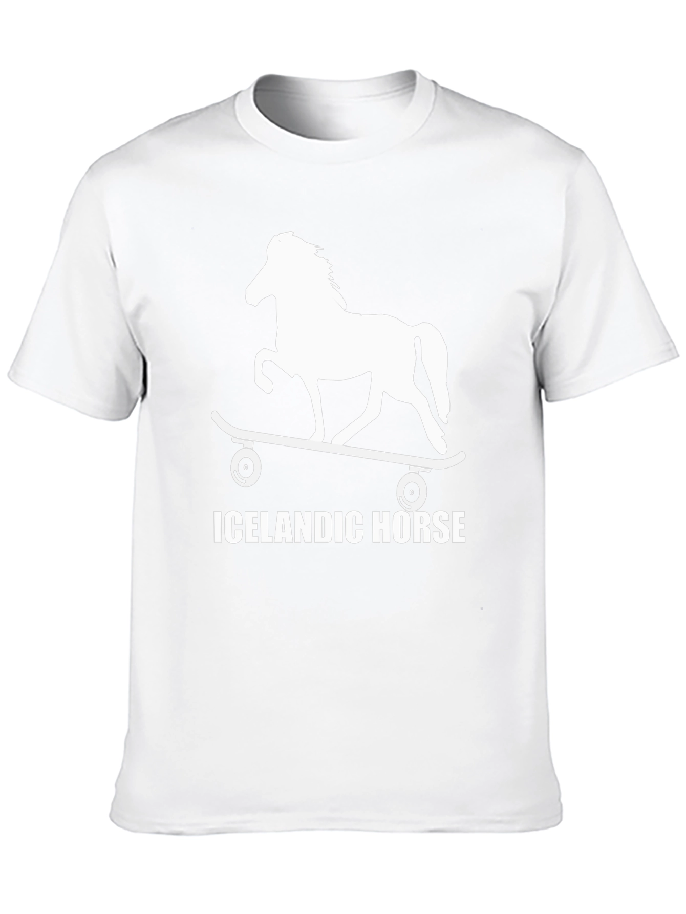 Icelandic Horse Skateboard T-Shirt - Unique Design