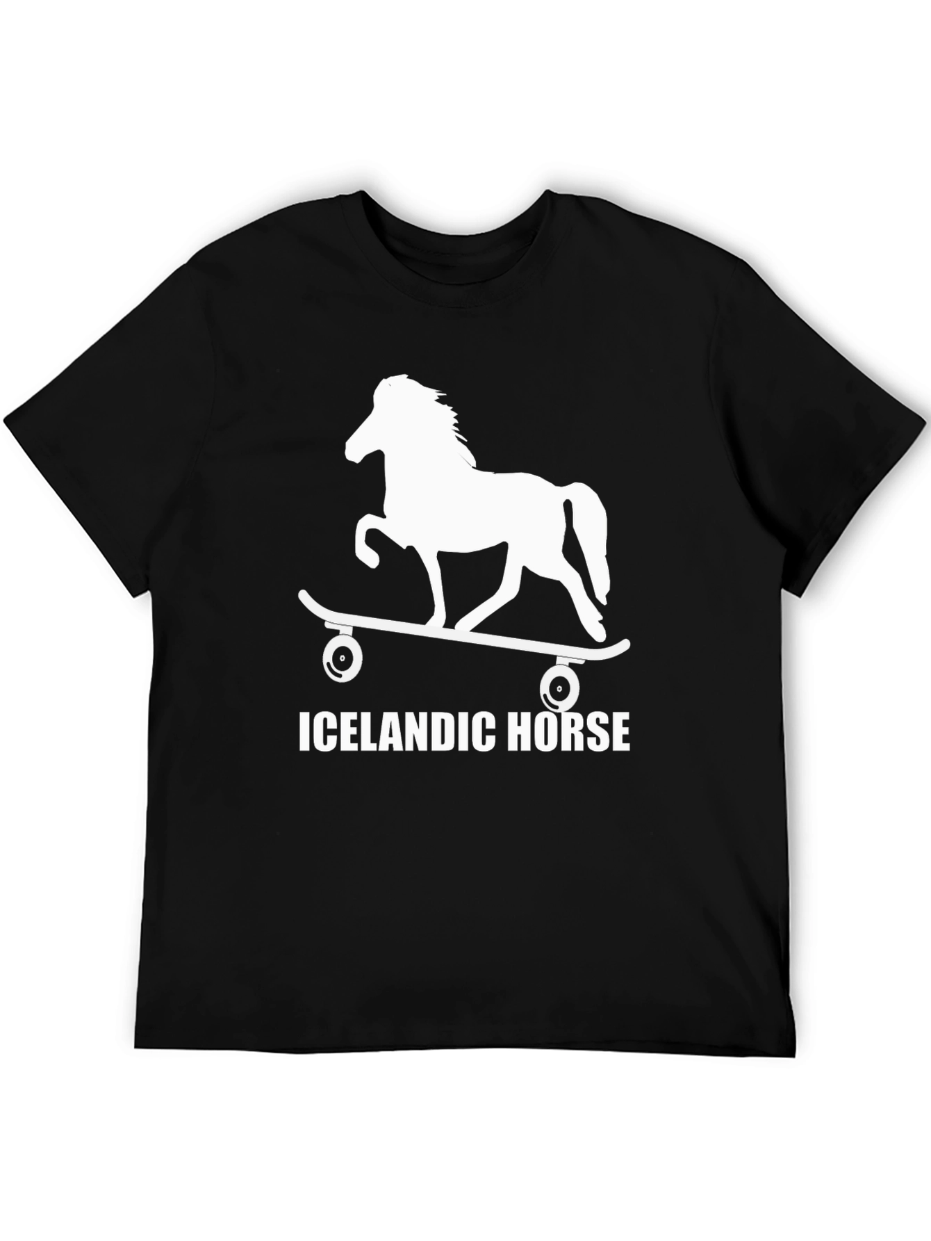 Icelandic Horse Skateboard T-Shirt - Unique Design