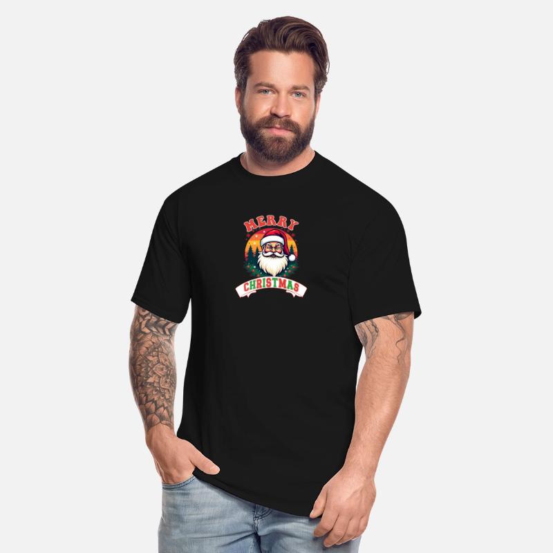 Merry Christmas retro vintage Santa xmas design