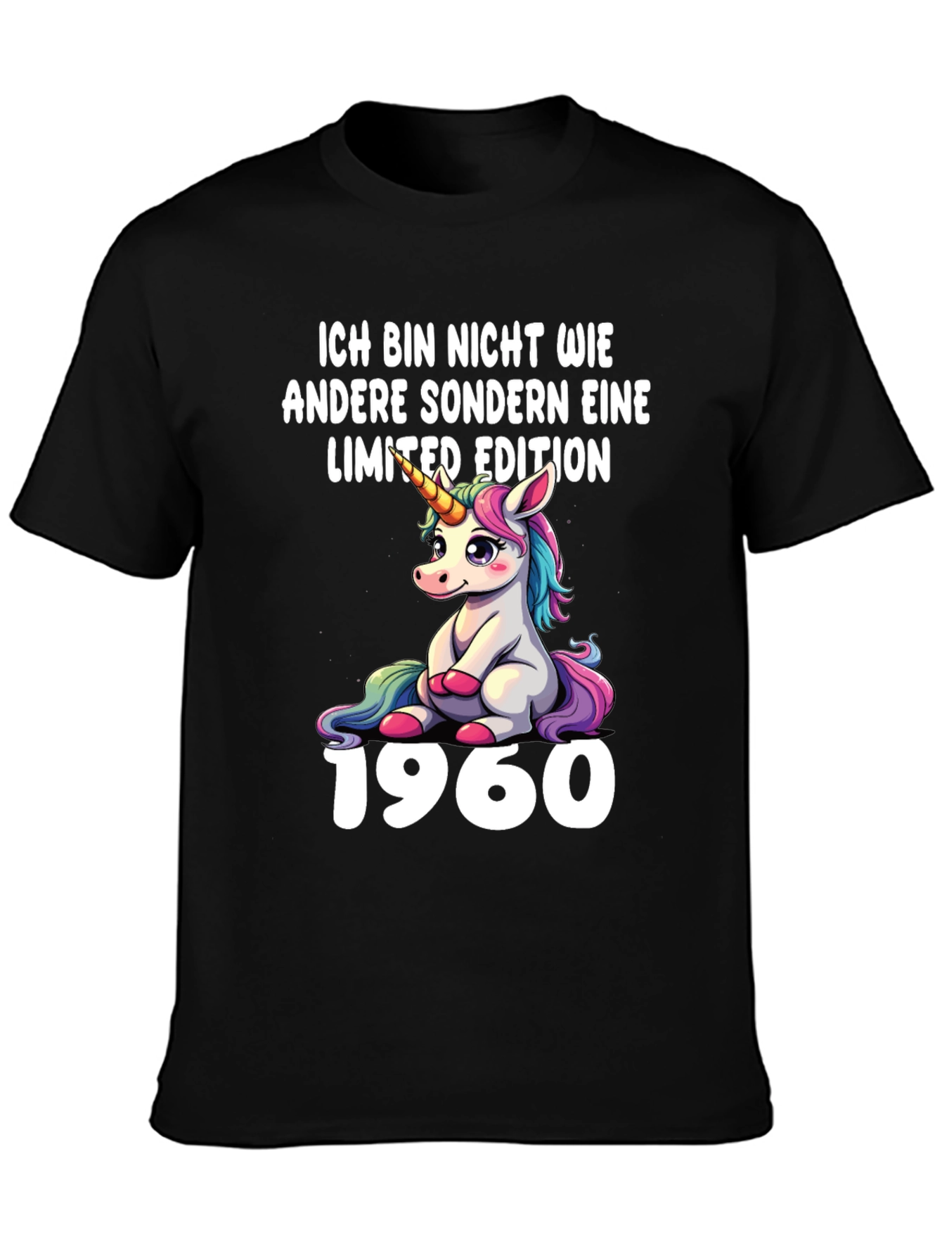 Limited Edition Unicorn 1960 Birthday T-Shirt