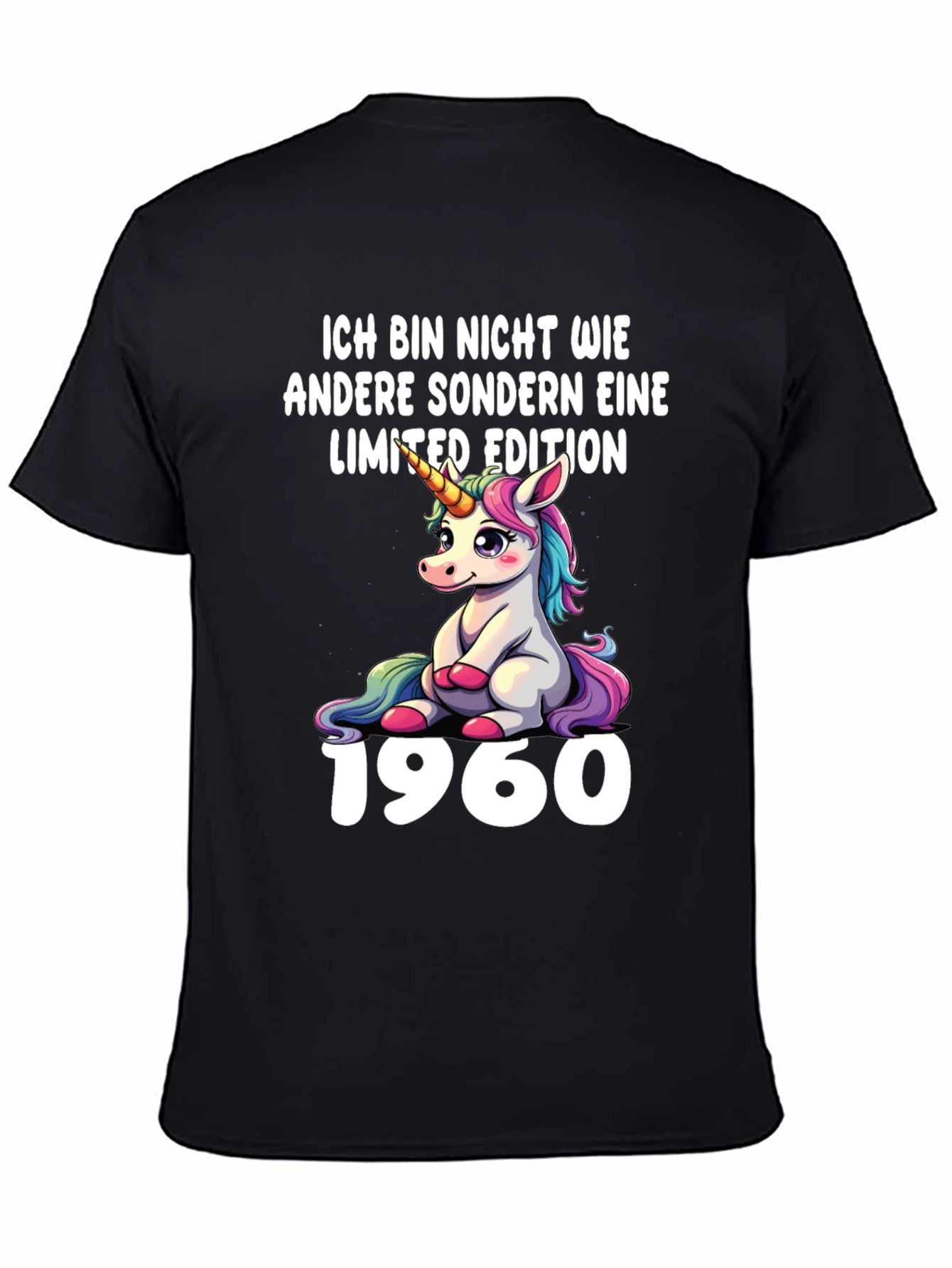 Limited Edition Unicorn 1960 Birthday T-Shirt