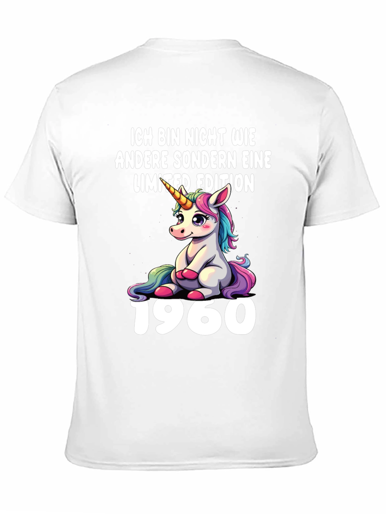 Limited Edition Unicorn 1960 Birthday T-Shirt