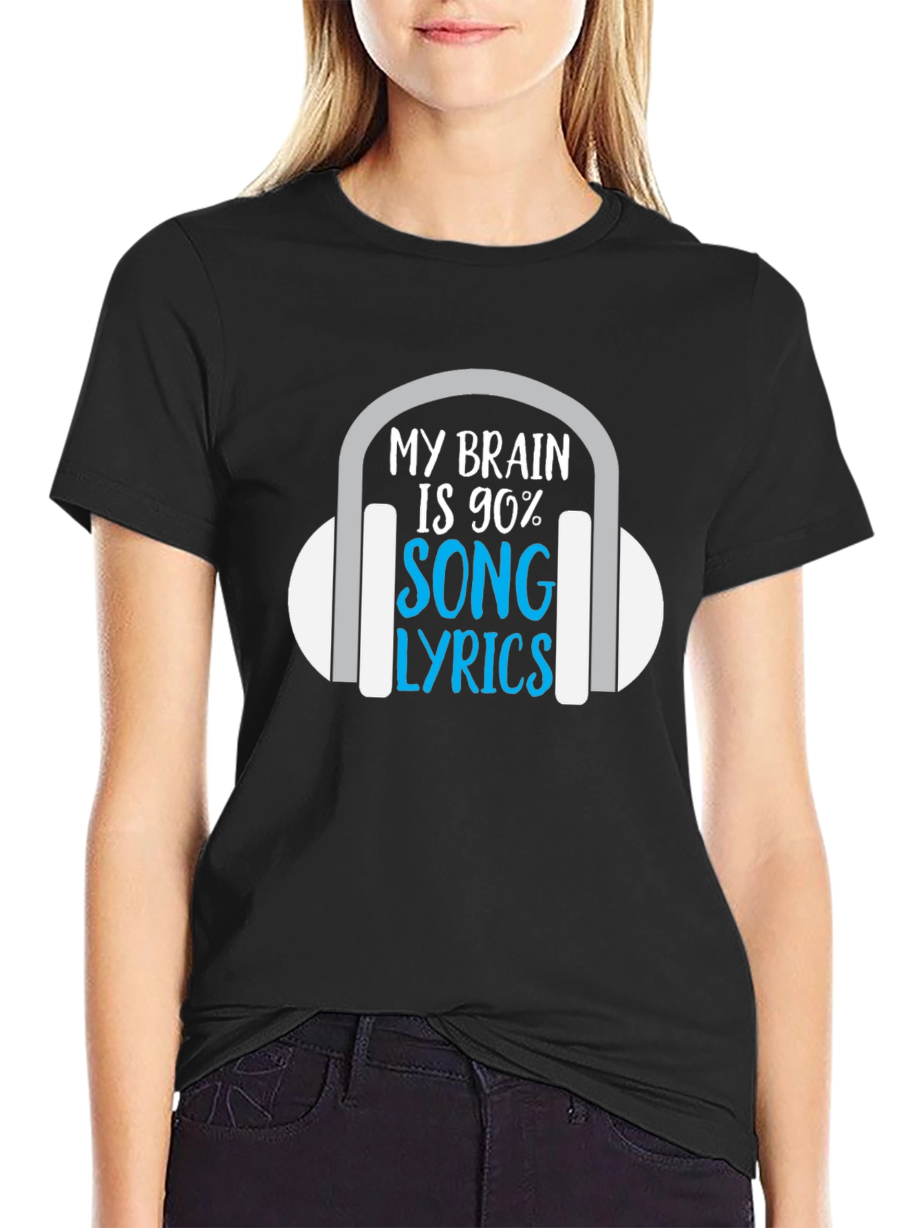 My Brain is 90% Song Lyrics T-Shirt