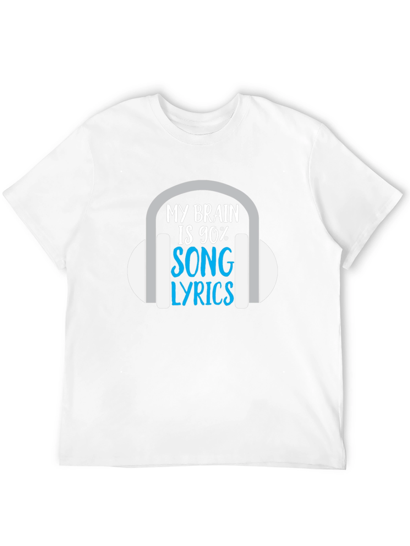 My Brain is 90% Song Lyrics T-Shirt