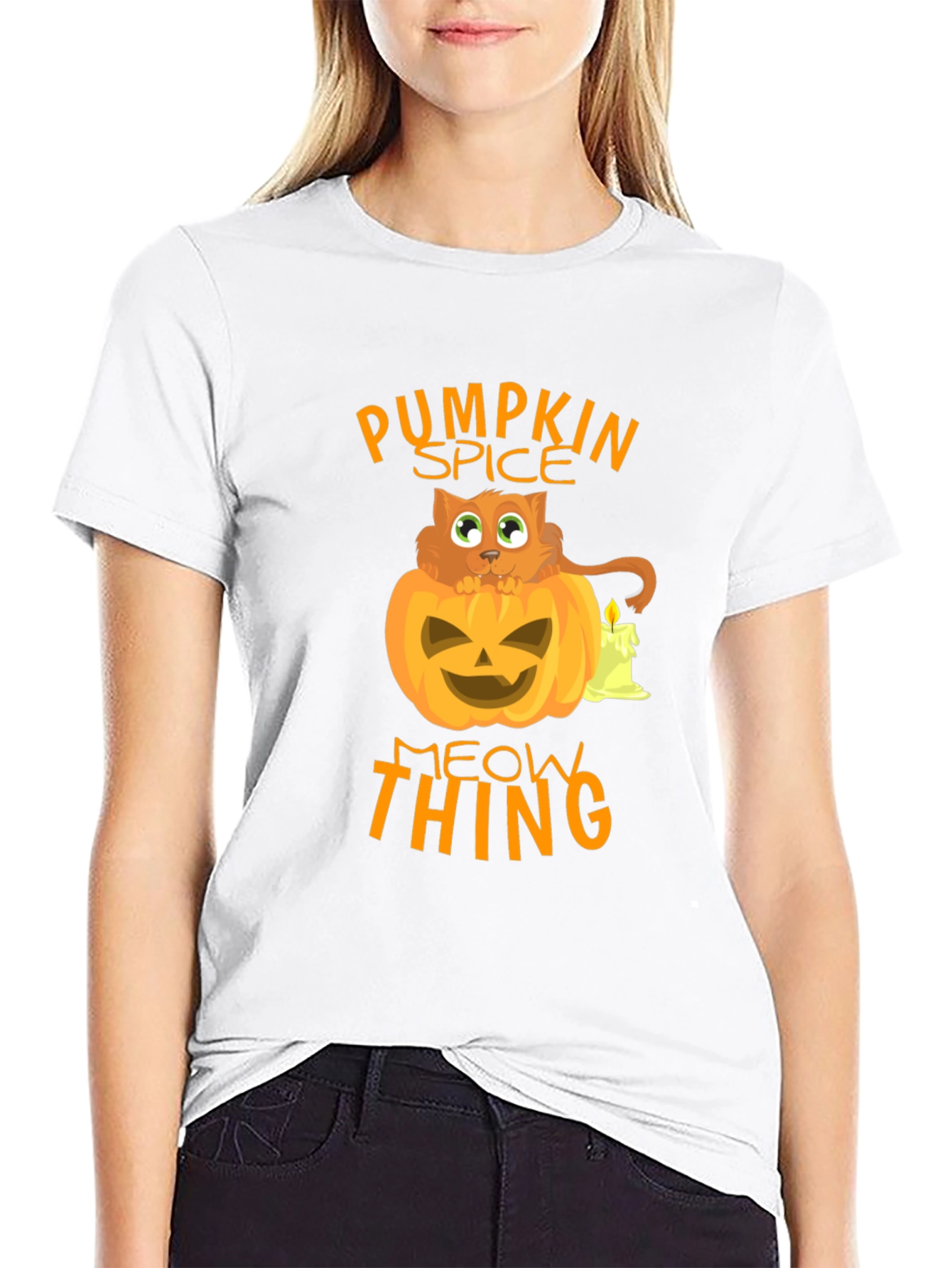 Pumpkin Spice Meow Thing Halloween T-Shirt