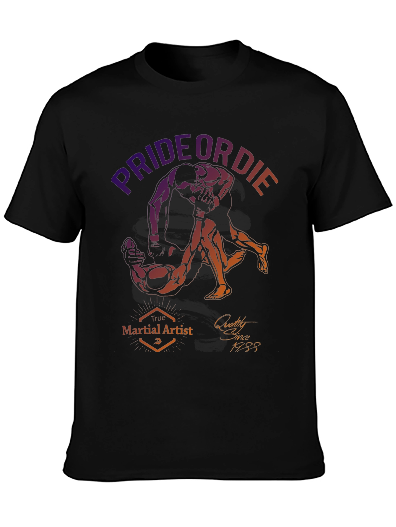 Pride or Die Martial Artist Graphic T-Shirt