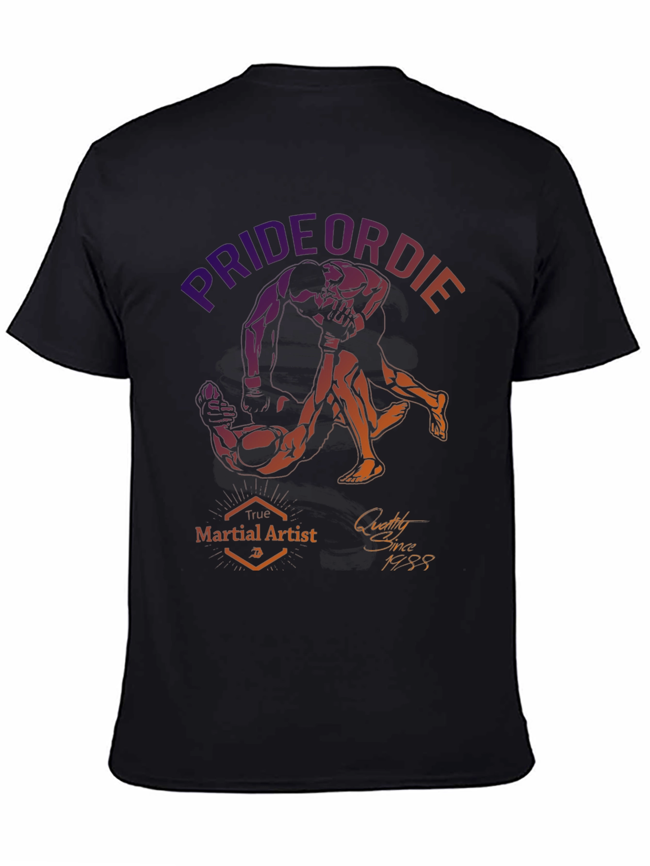 Pride or Die Martial Artist Graphic T-Shirt