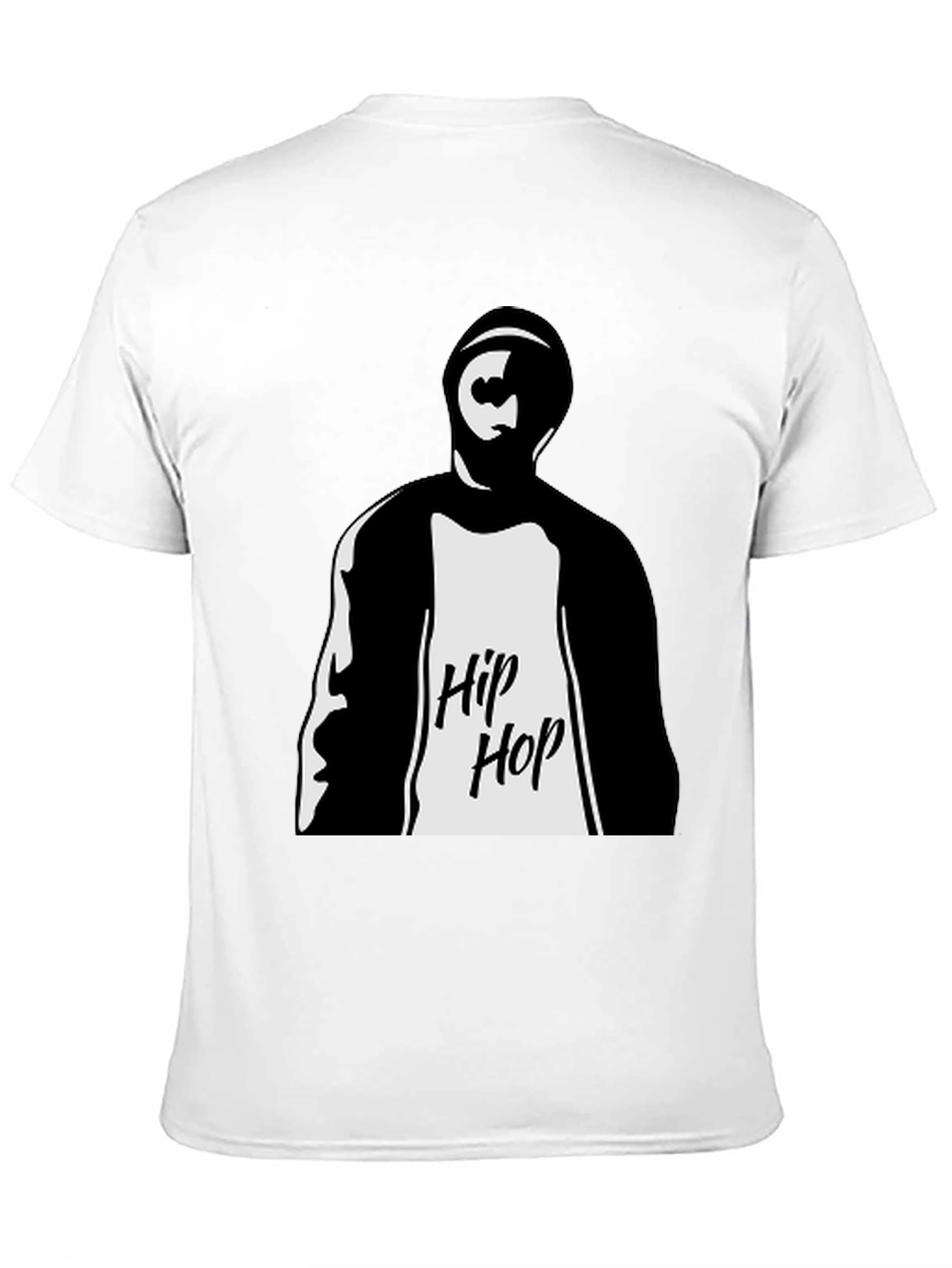 Hip Hop Graphic Tee - Mens Black T-Shirt