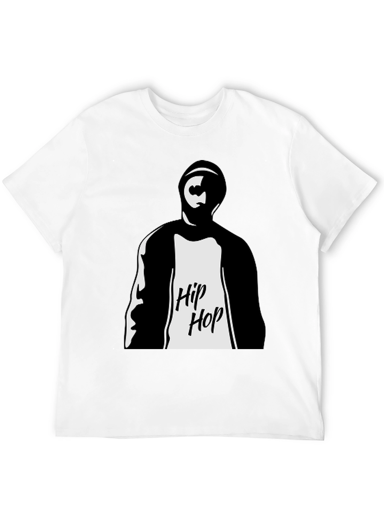 Hip Hop Graphic Tee - Mens Black T-Shirt