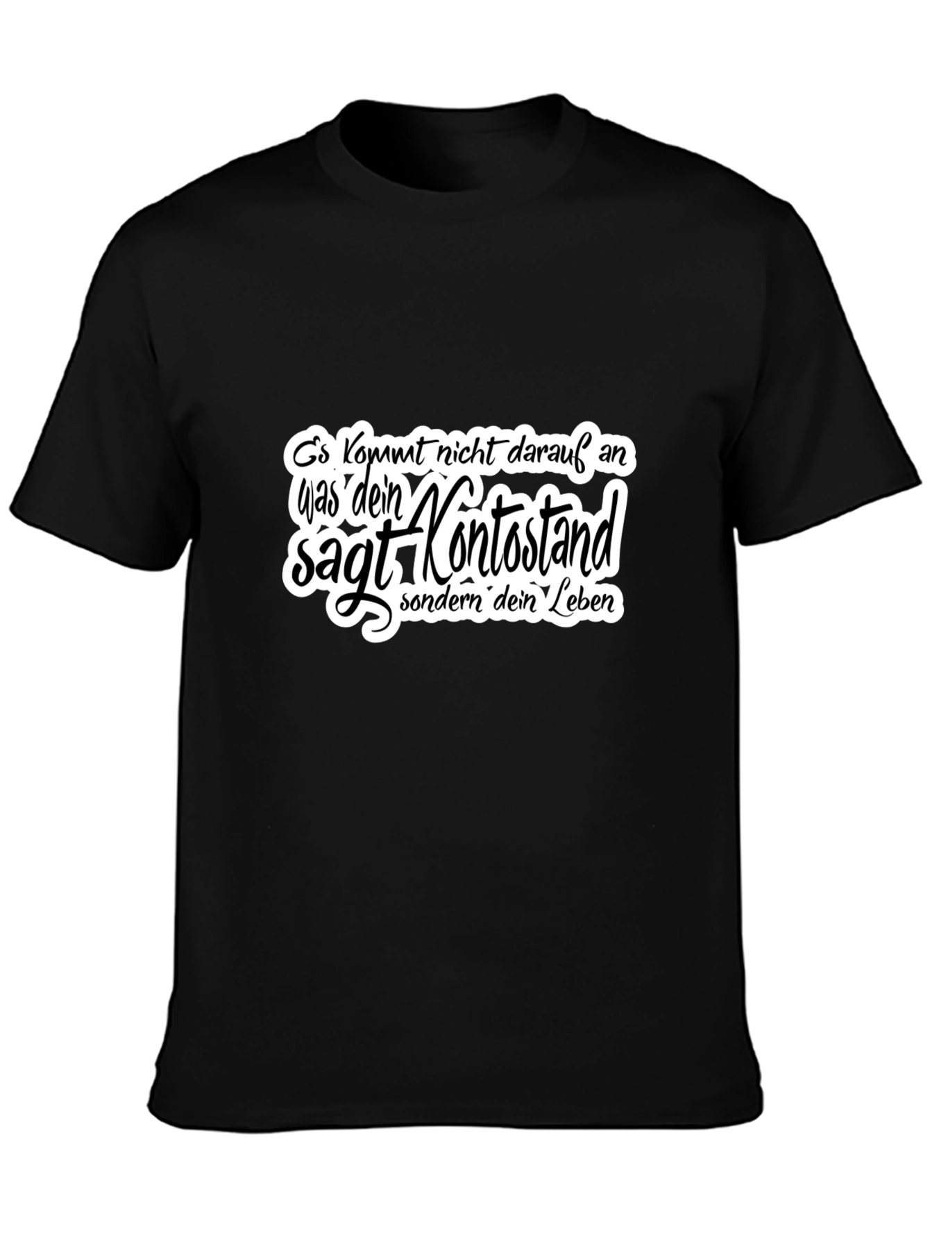 Black T-Shirt with German Quote