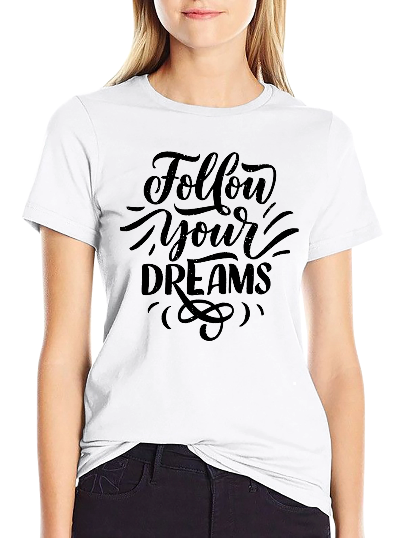 Follow Your Dreams Black T-Shirt