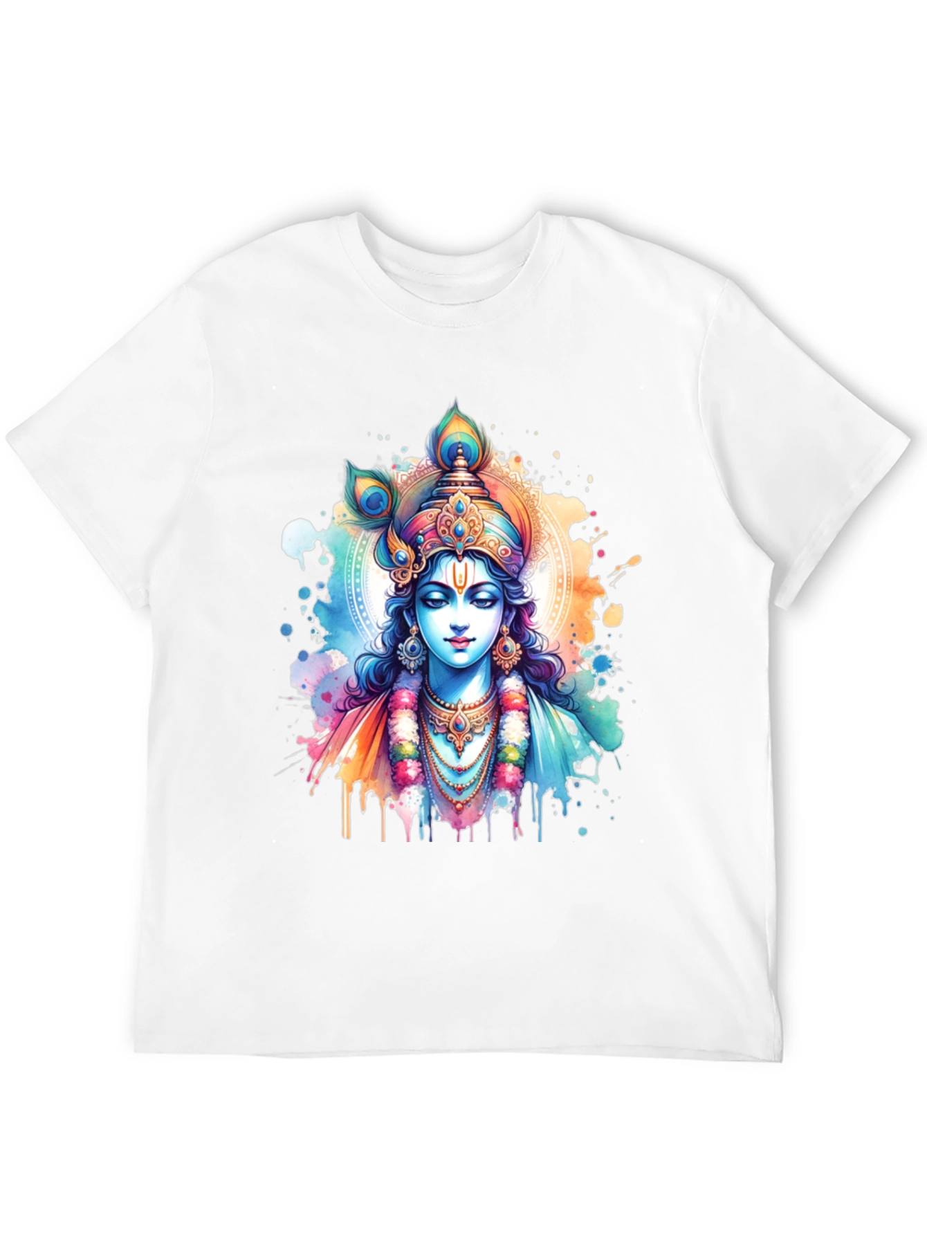 Krishna Art T-Shirt - Divine Graphic Tee