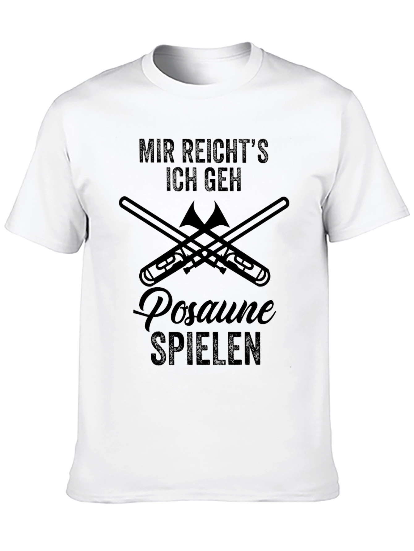 Mir Reichts Trombone Player Black T-Shirt