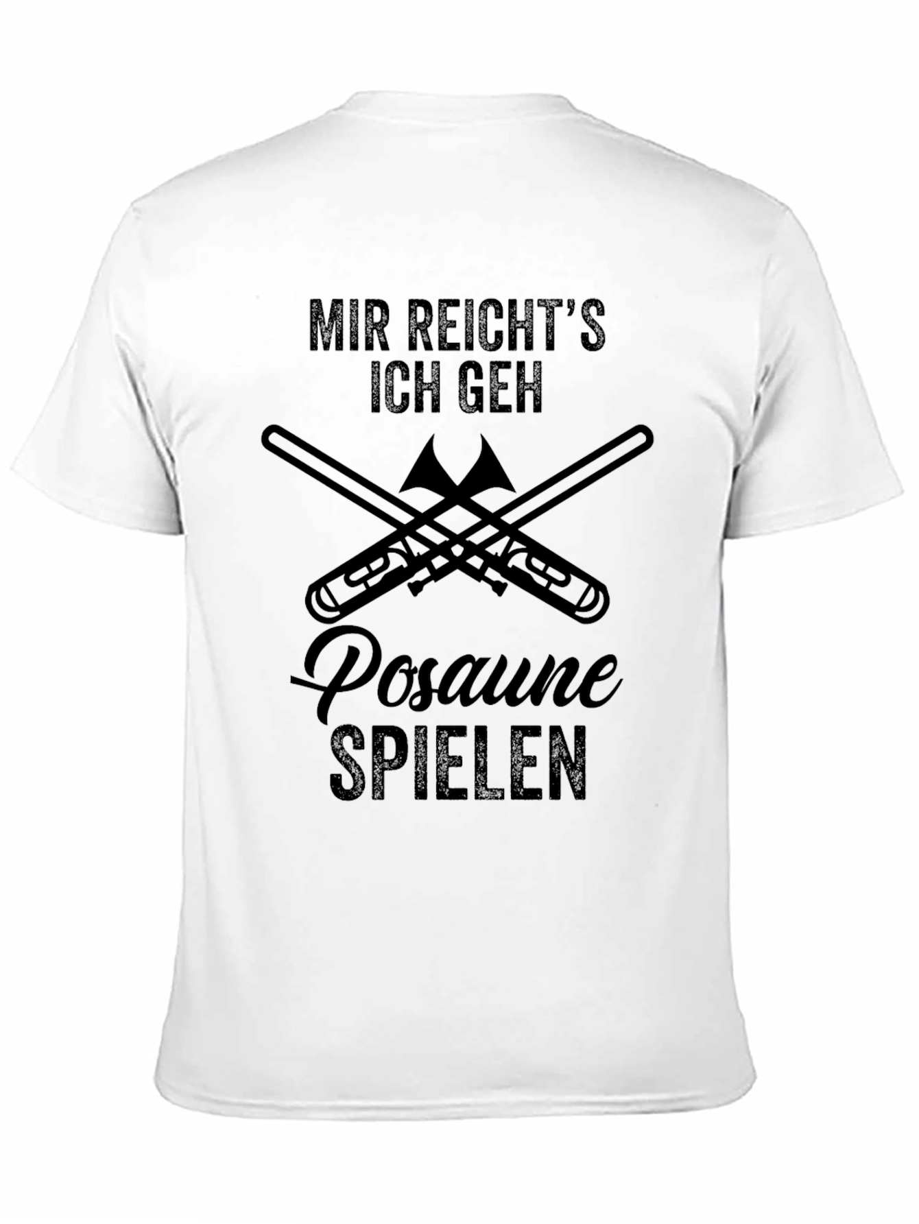 Mir Reichts Trombone Player Black T-Shirt