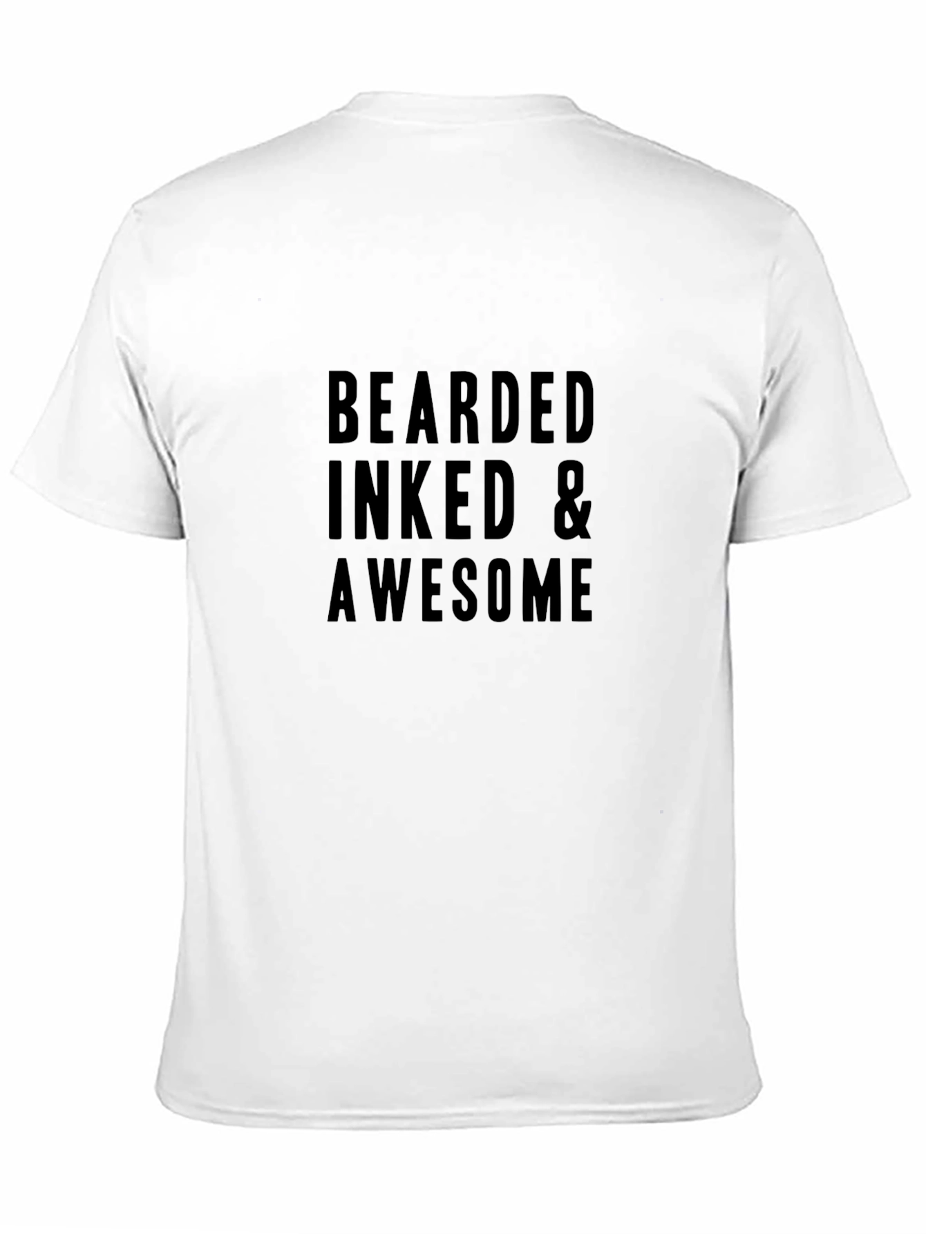 Bearded Inked & Awesome Graphic Tee - Black