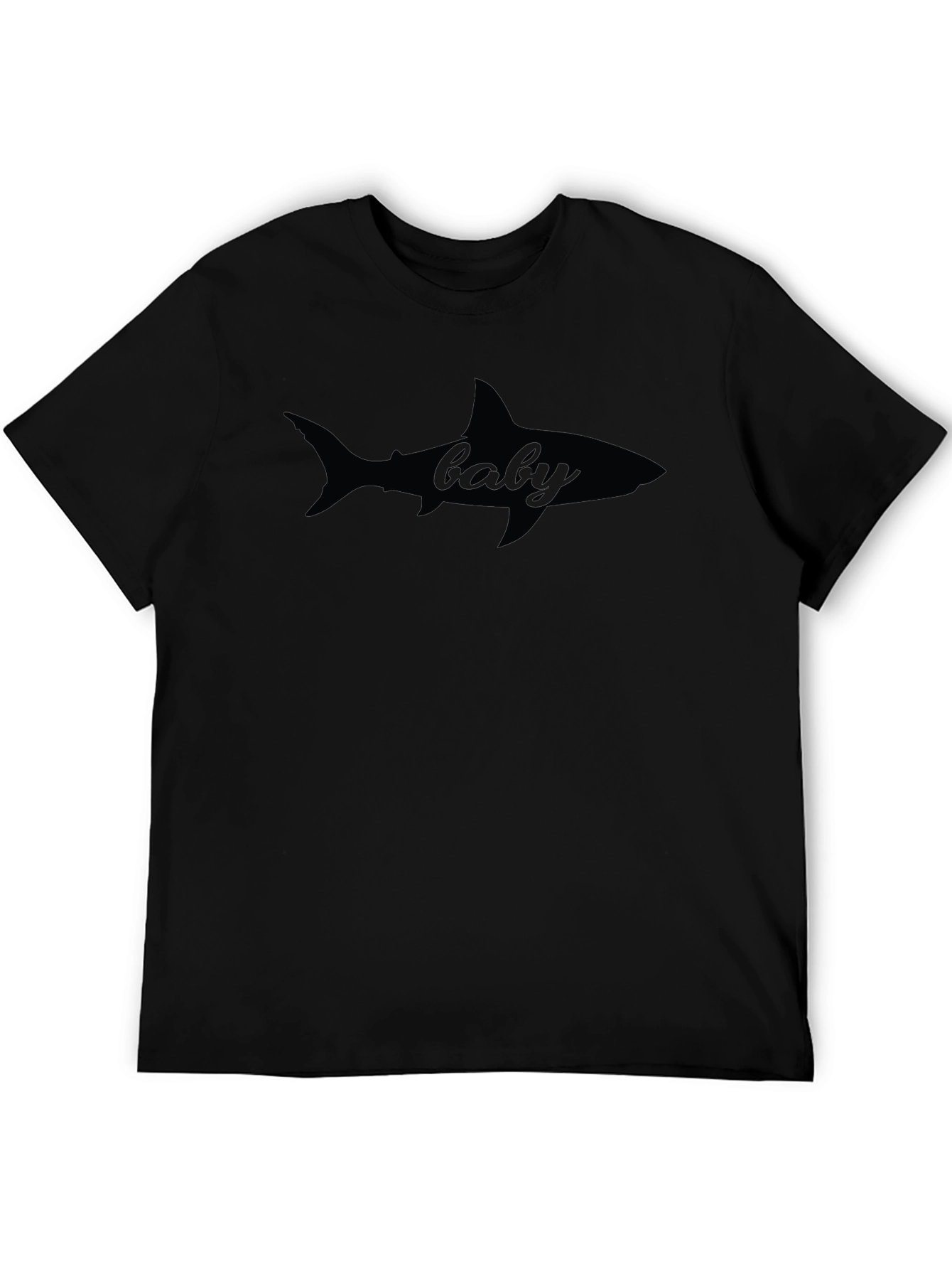 Baby Shark Silhouette Graphic Tee - Soft Cotton