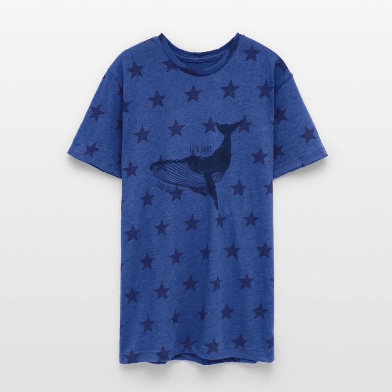 Minimal Whale Illustration – Save the Ocean
