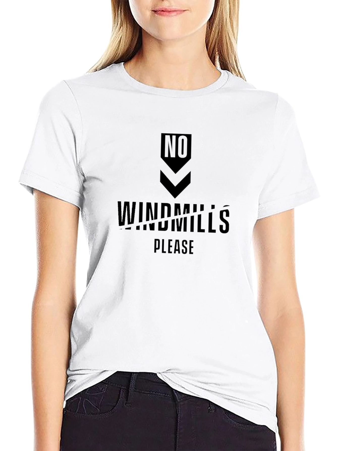 No Windmills Please Graphic Tee - Soft Cotton