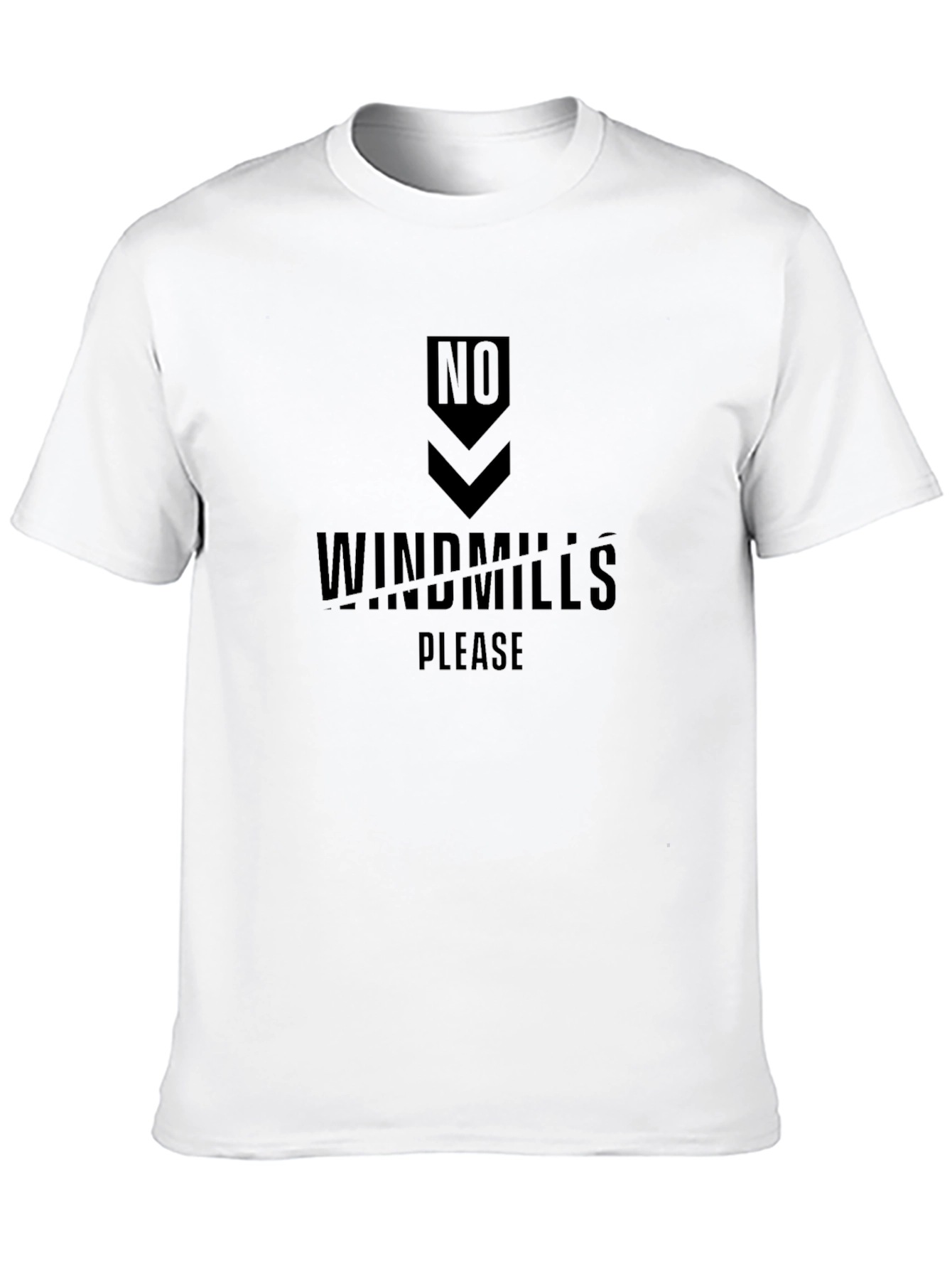 No Windmills Please Graphic Tee - Soft Cotton
