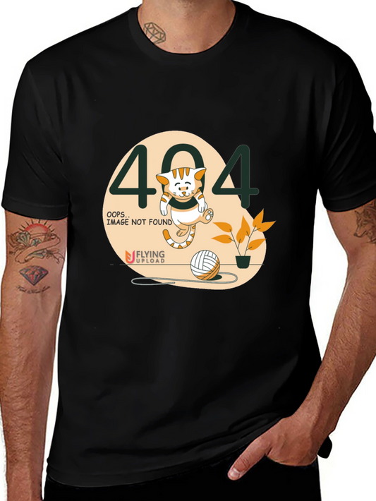 Error 404 Cat Graphic T-Shirt