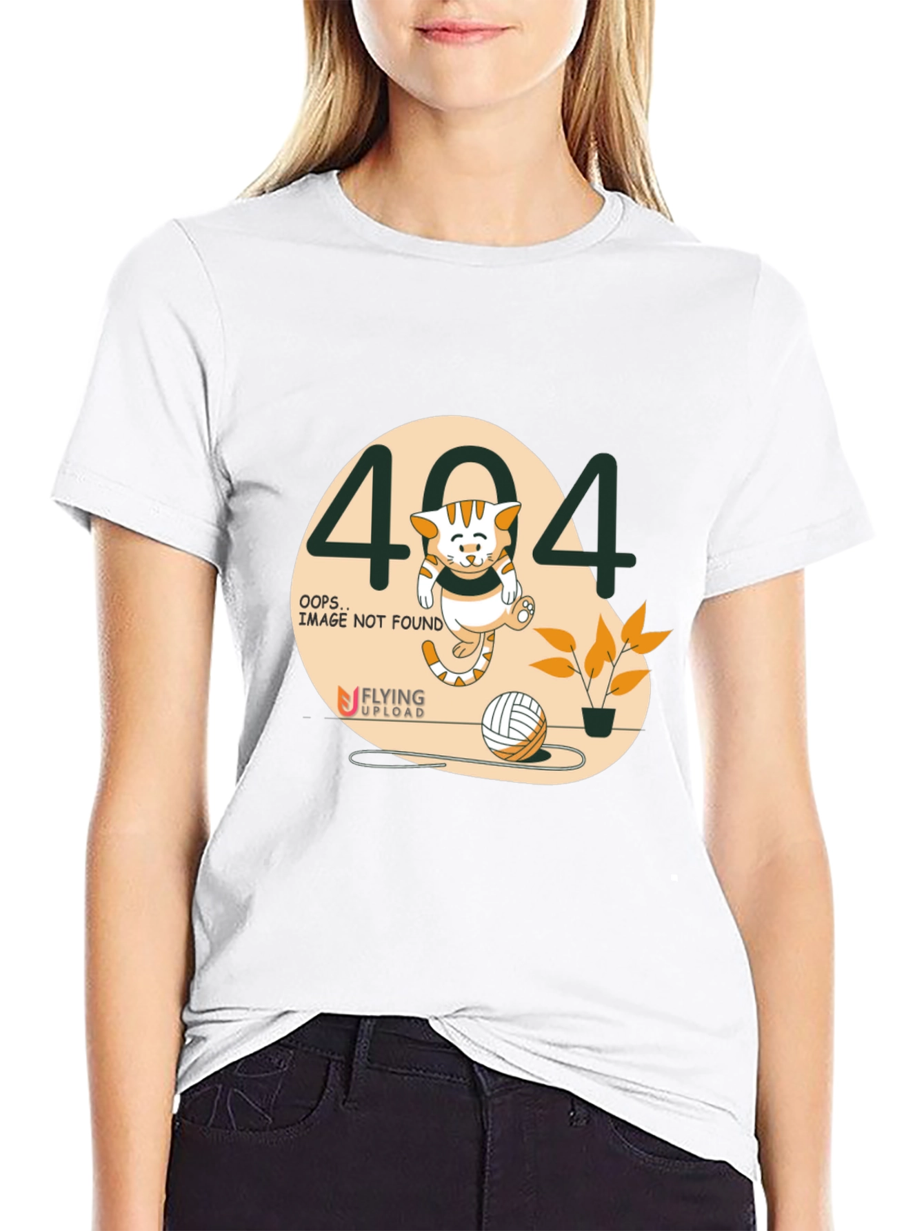 Error 404 Cat Graphic T-Shirt