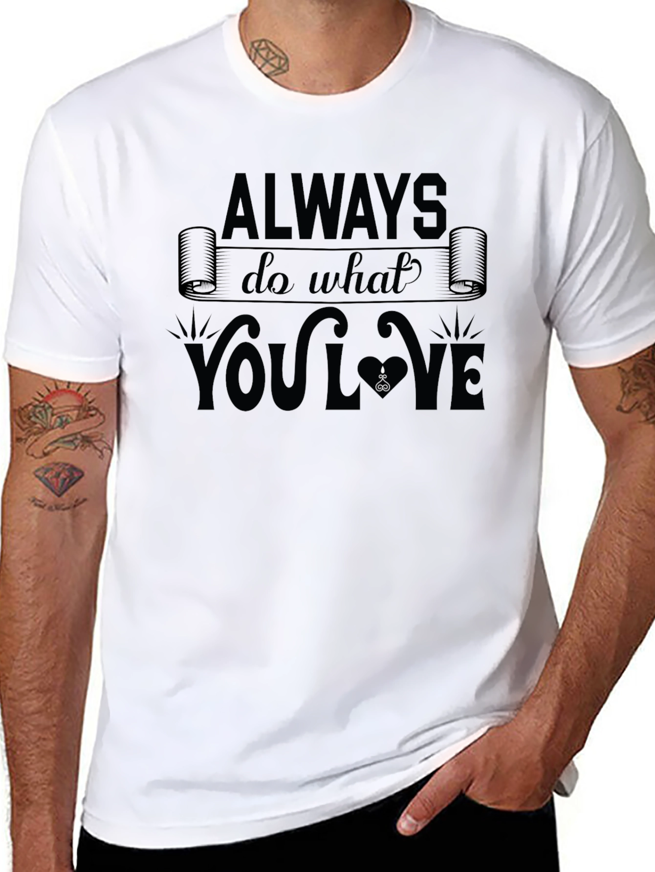 Always Do What You Love Black T-Shirt
