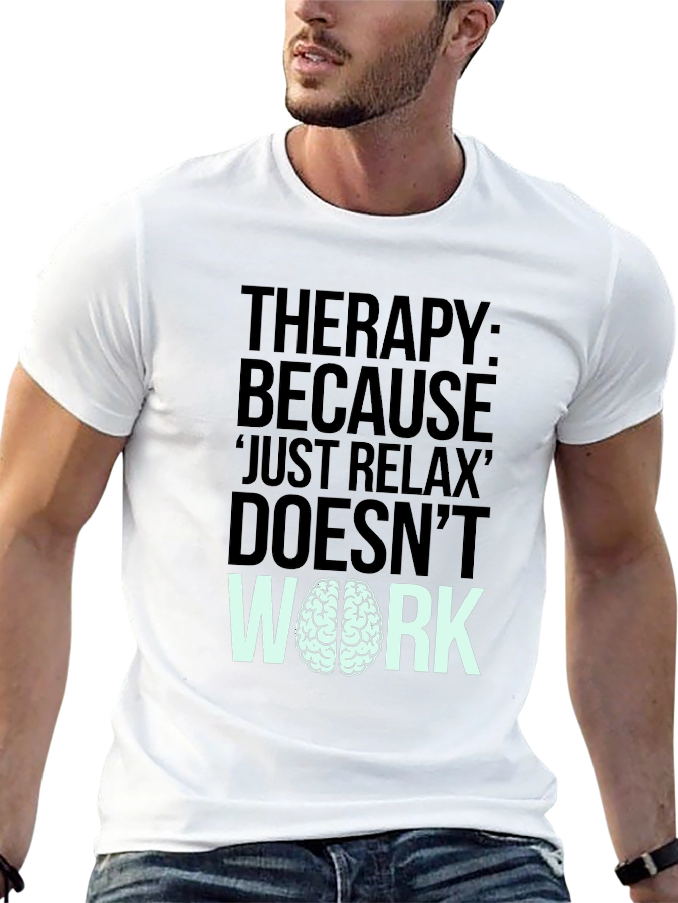 Therapy Brain Black Humor Graphic T-Shirt