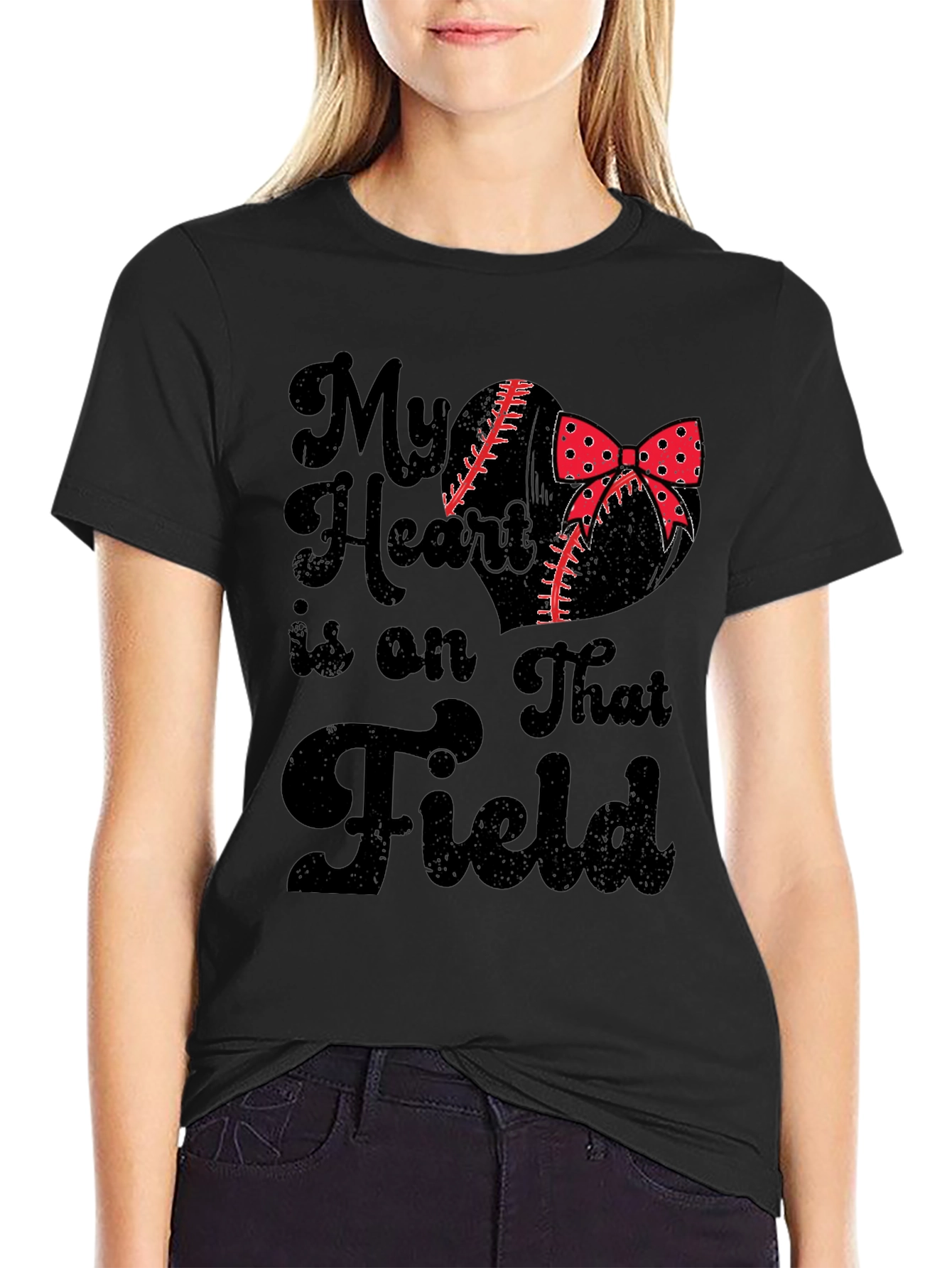 My Heart is on That Field Graphic Tee
