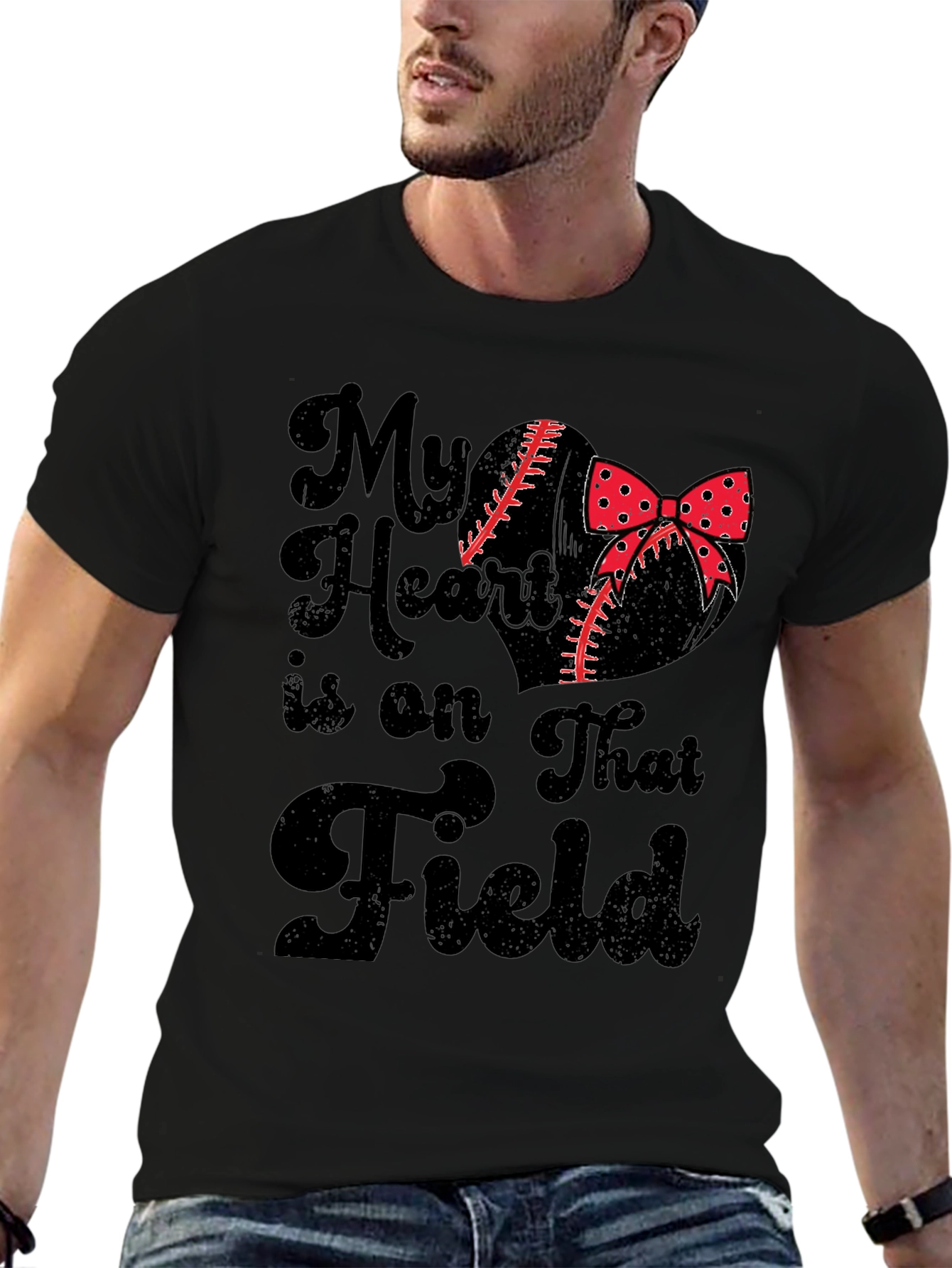 My Heart is on That Field Graphic Tee