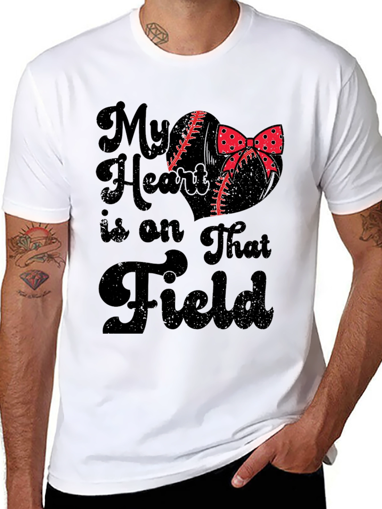 My Heart is on That Field Graphic Tee