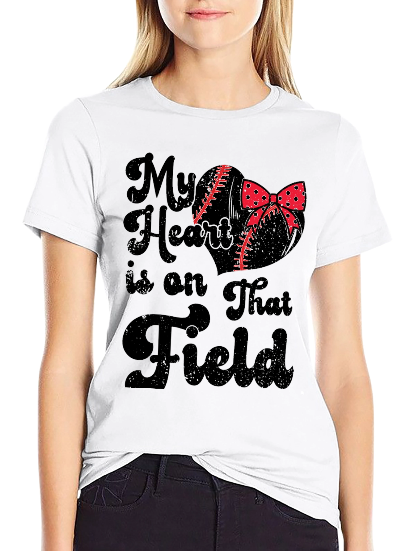 My Heart is on That Field Graphic Tee
