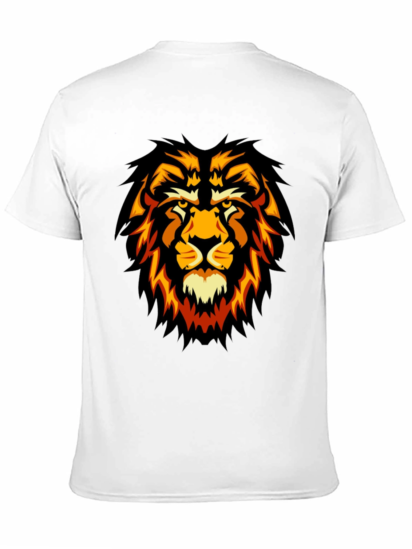 Lion Graphic Black T-Shirt - Fierce Style