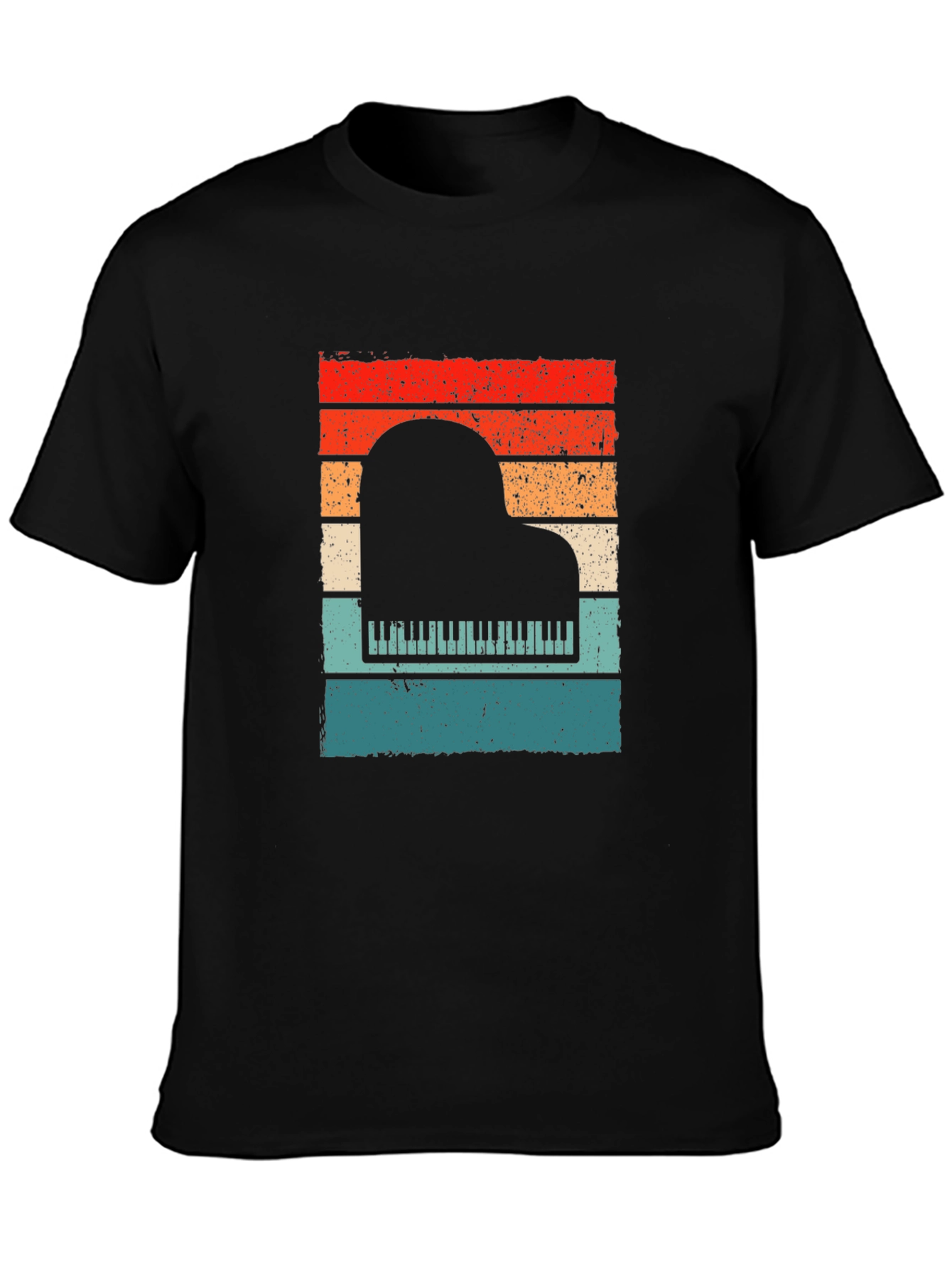 Retro Piano Sunset T-Shirt