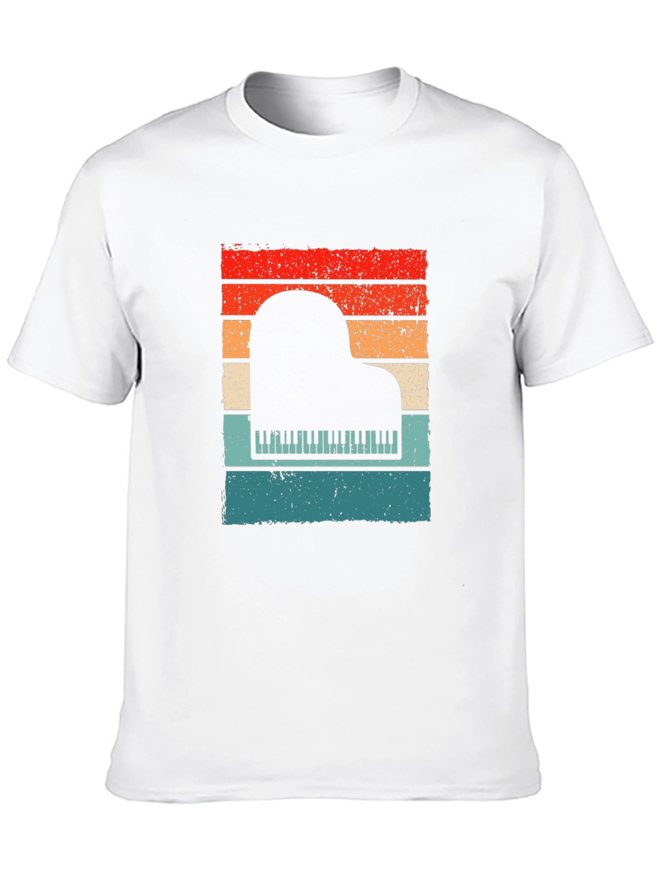 Retro Piano Sunset T-Shirt
