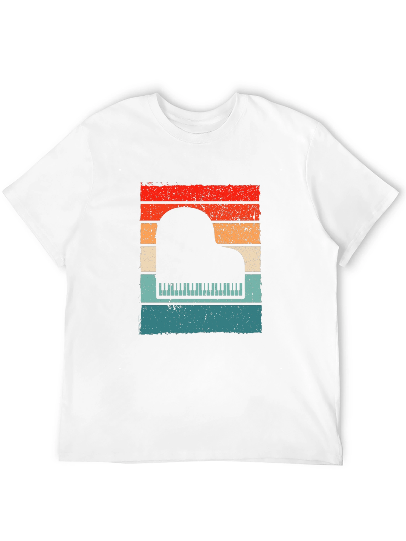 Retro Piano Sunset T-Shirt