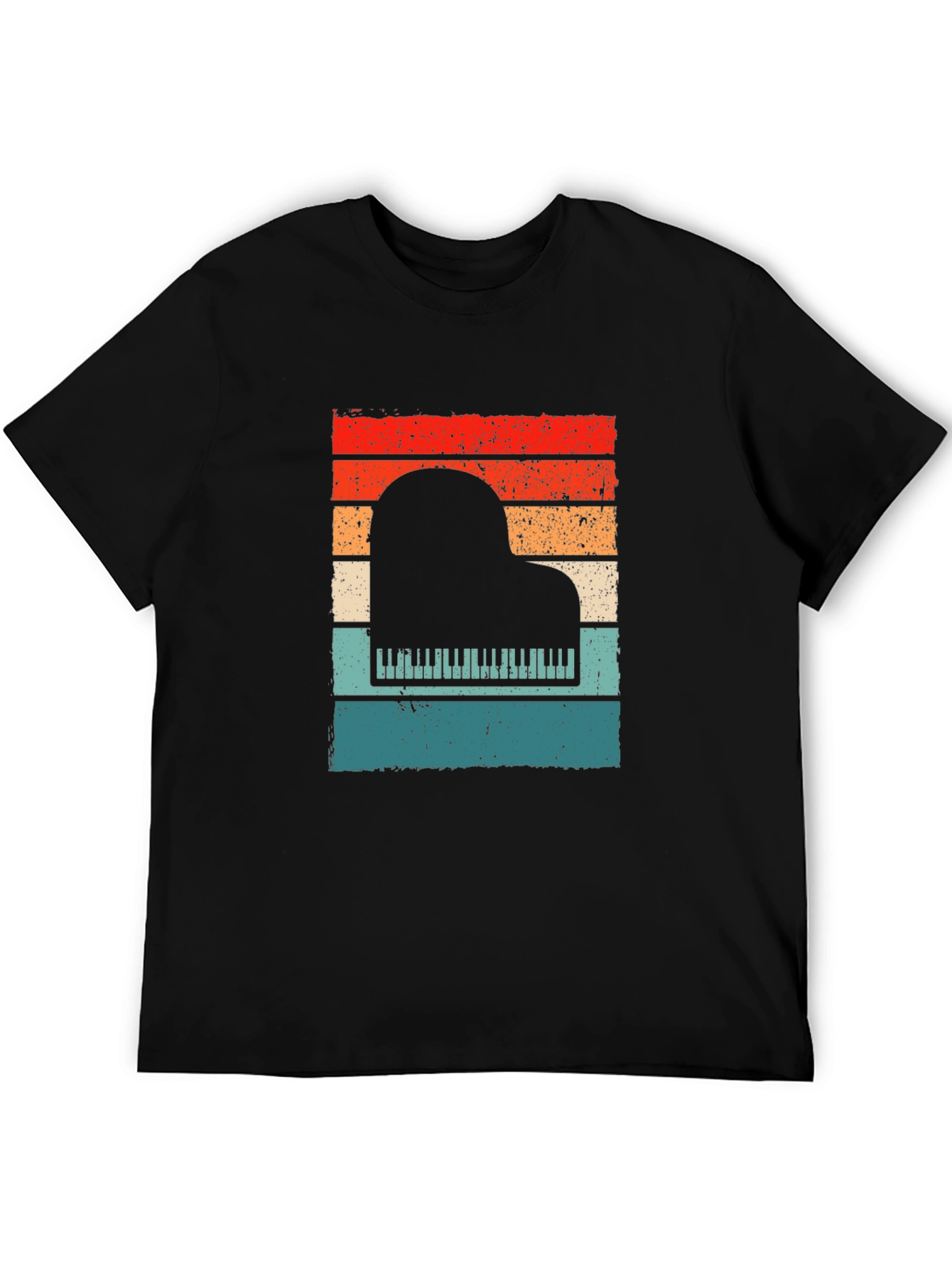 Retro Piano Sunset T-Shirt